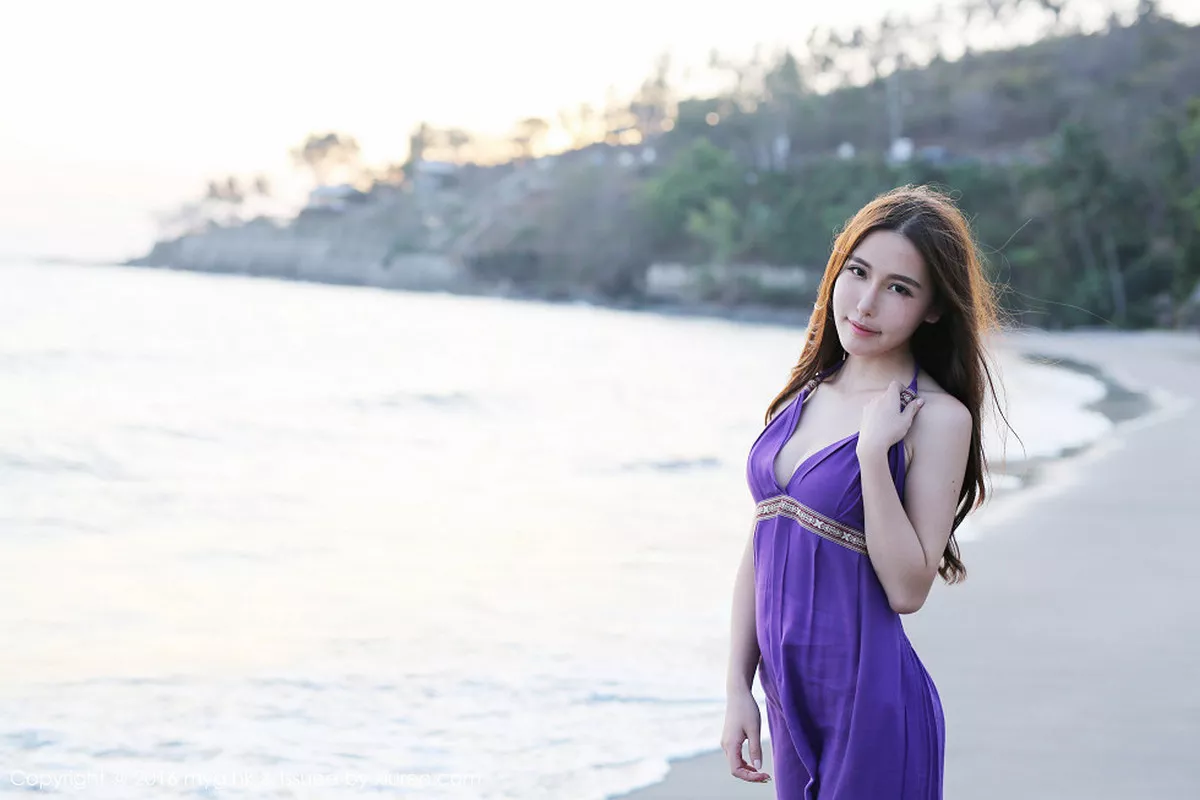 秀人集.com_[MyGirl美媛馆]Vol.191_嫩模熊吖BOBO龙目岛旅拍沙滩边白纱裙下性感美臀写真67P