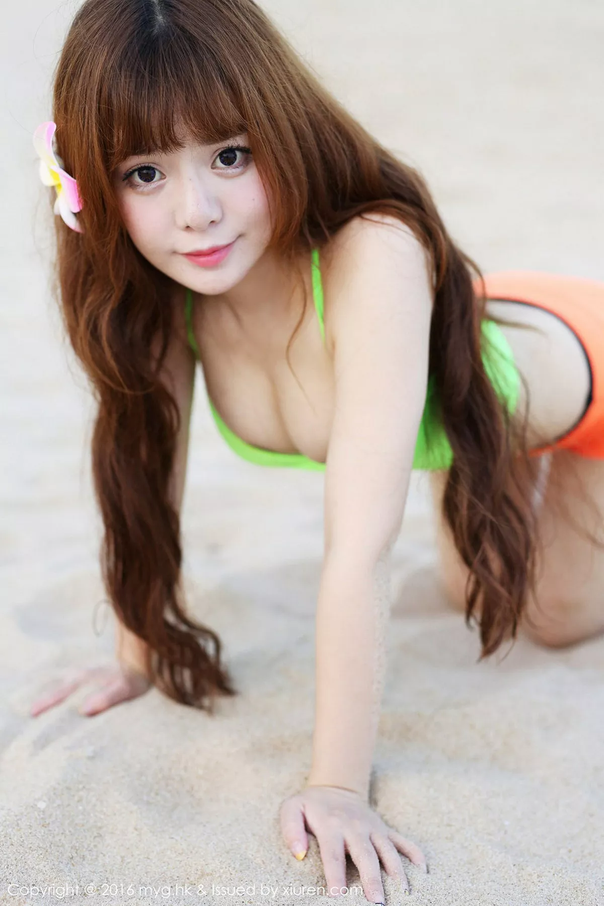 秀人集.com_[MyGirl美媛馆]Vol.225_嫩模粉芭比VV三亚旅拍性感粉红内衣秀豪乳美臀诱惑写真52P