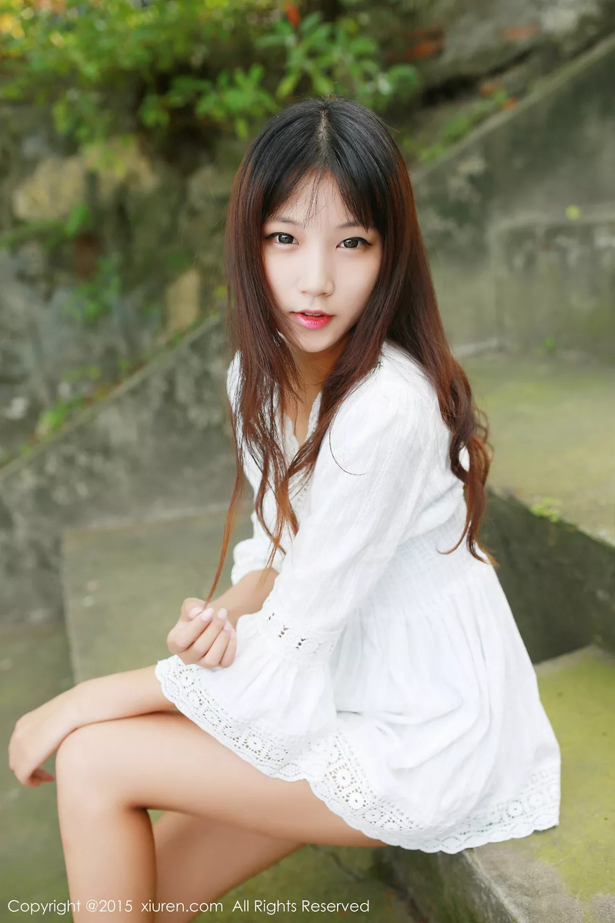 秀人集.com_[XiuRen秀人网]No.357_秀发嫩模徐畅和徐畅白色衬衫户外清新迷人写真46P