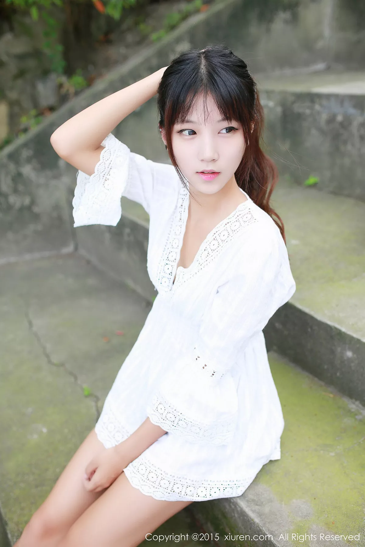 秀人集.com_[XiuRen秀人网]No.357_秀发嫩模徐畅和徐畅白色衬衫户外清新迷人写真46P