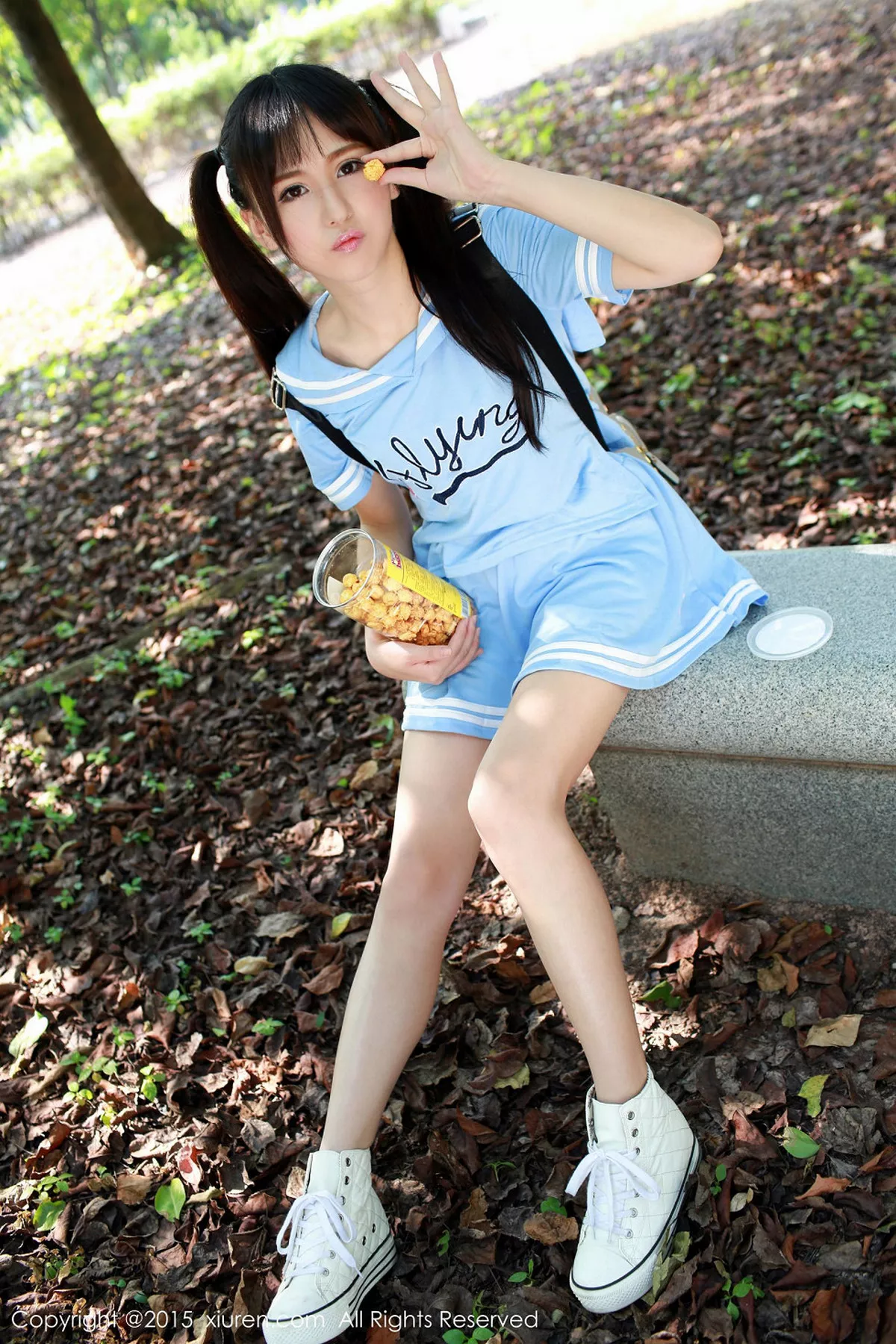 秀人集.com_[XiuRen秀人网]No.387_嫩模唐雨辰TYC双马尾辫户外清纯学生装性感迷人写真68P