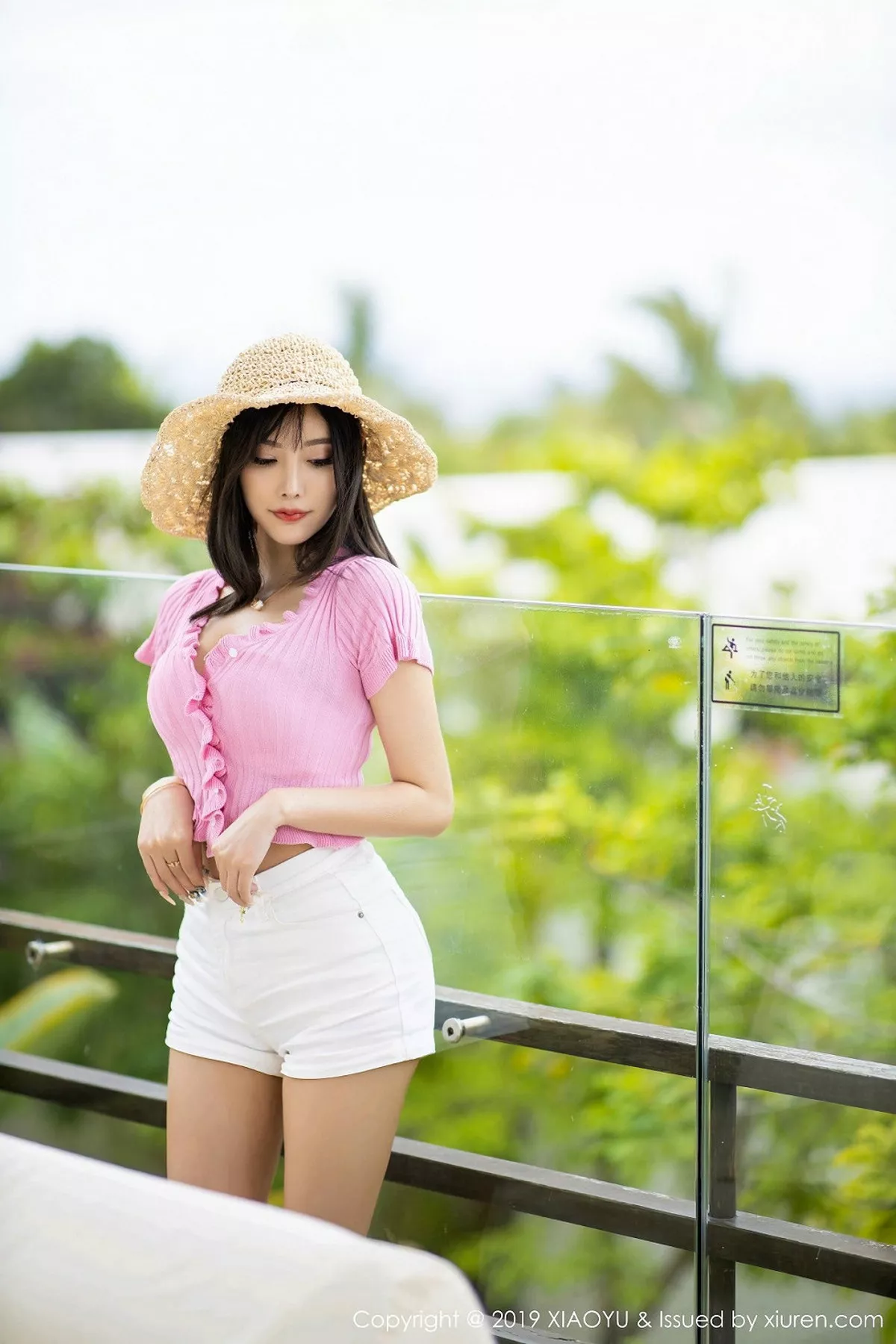 秀人集.com_[XiaoYu画语界]Vol.169_女神杨晨晨sugar心愿旅拍户外草帽女孩蕾丝内衣完美诱惑写真63P