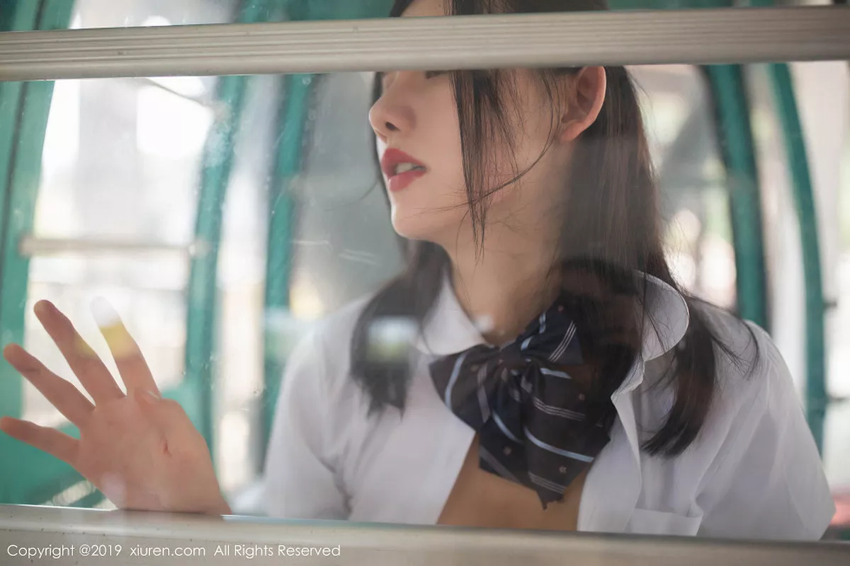 秀人集.com_[XiuRen秀人网]No.1723_嫩模就是阿朱啊不良学生白衬衫配无内黑丝袜完美诱惑写真96P