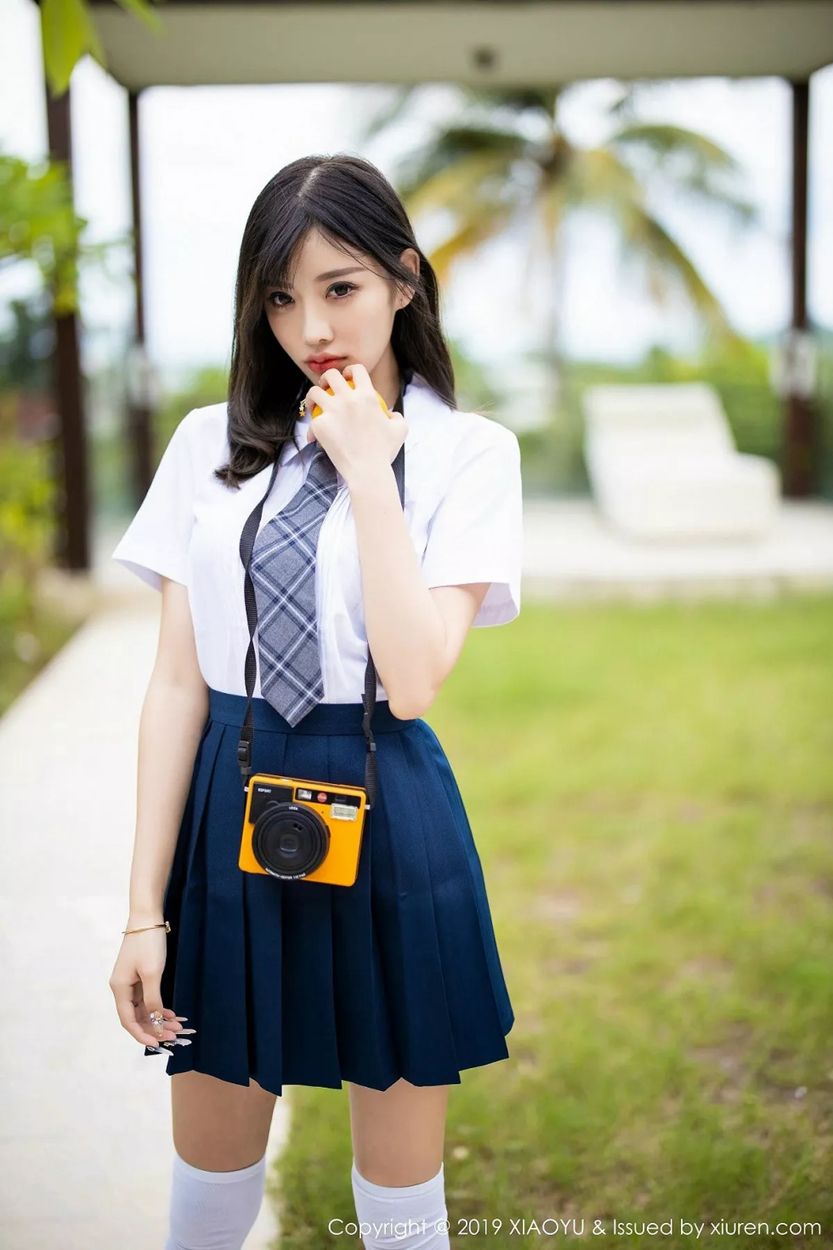 秀人集.com_[XiaoYu画语界]Vol.184_女神杨晨晨sugar心愿旅拍清纯学生装半脱露蕾丝内衣诱惑写真73P