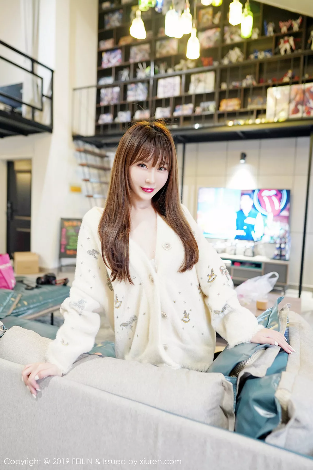 秀人集.com_[FeiLin嗲囡囡]Vol.214_嫩模程梓私房浴室里性感白衬衣秀白色内衣甜美迷人写真40P