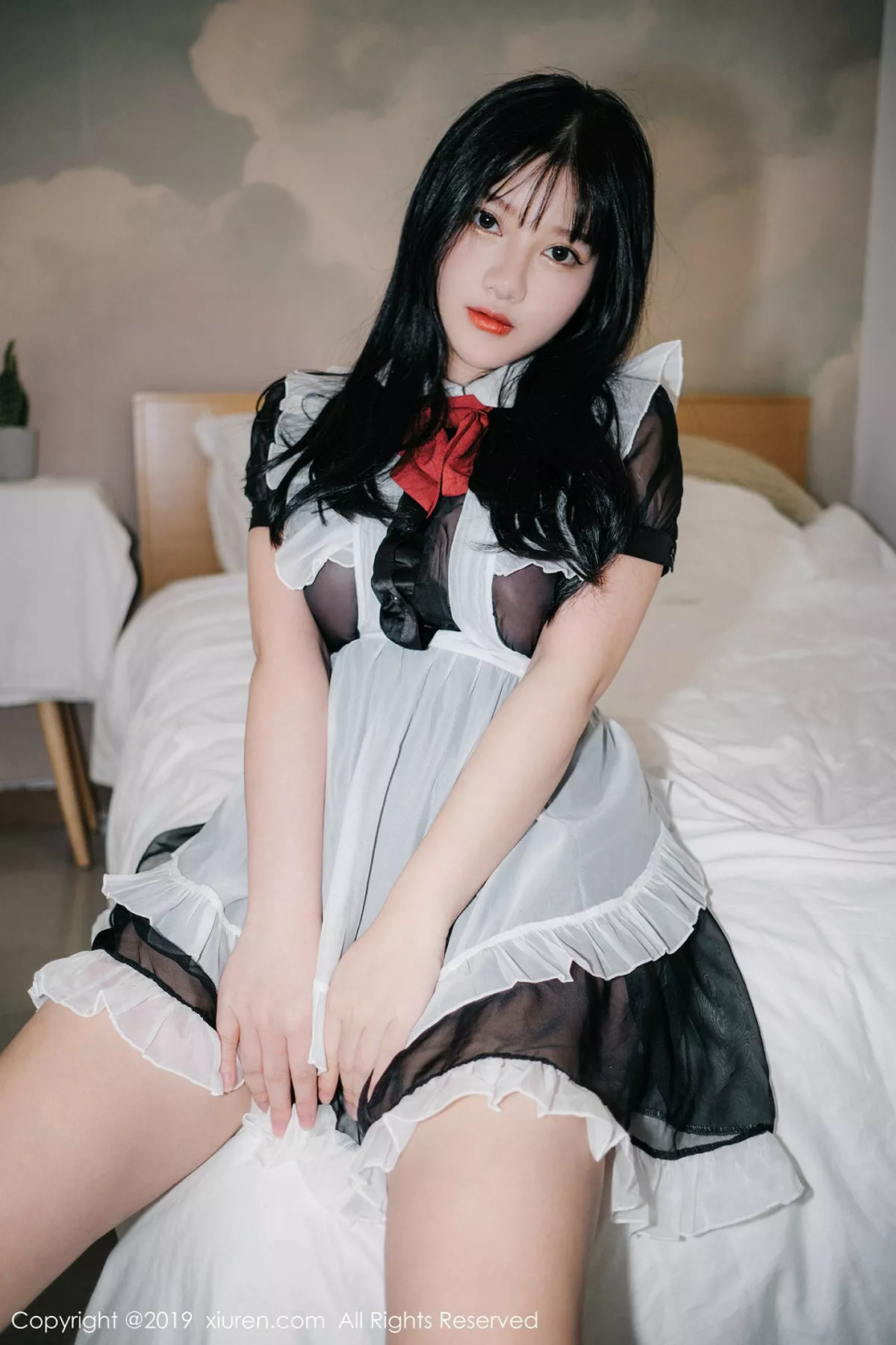 秀人集.com_[XiuRen秀人网]No.1824_嫩模小尤奈私房性感女仆装+黑色透视装秀豪乳妩媚诱惑写真70P