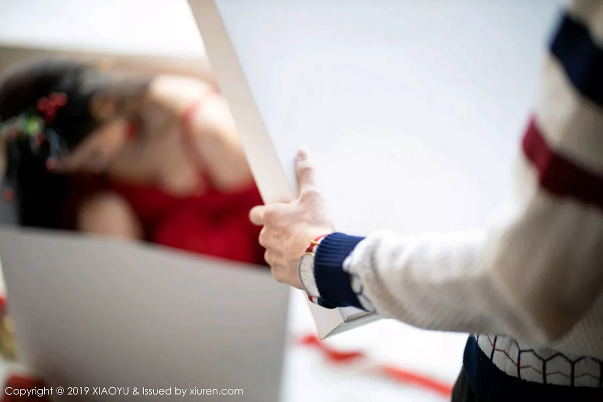 秀人集.com_[XiaoYu画语界]Vol.221_女神杨晨晨sugar圣诞主题性感红色内衣秀完美身材诱惑写真71P