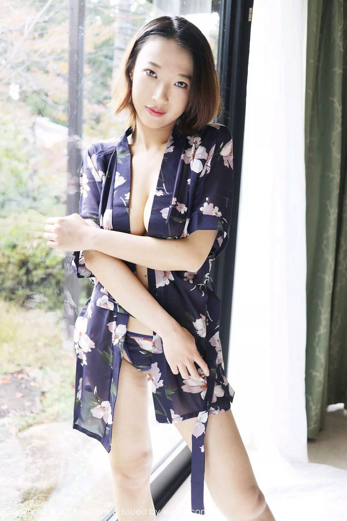 秀人集.com_[MyGirl美媛馆]Vol.332_嫩模栗子Riz私房真空花色睡衣配丁字裤秀豪乳翘臀诱惑写真41P