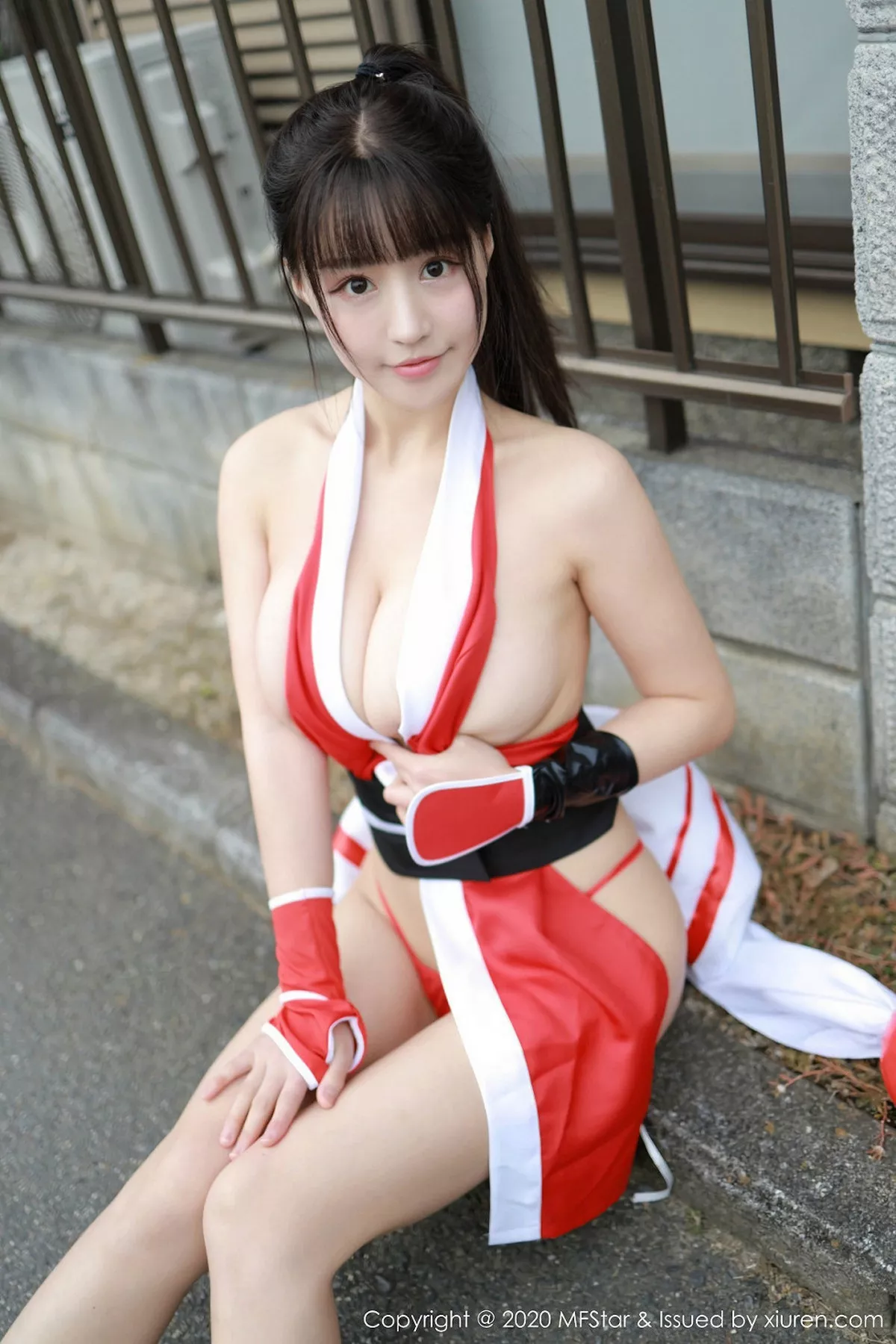 秀人集.com_[MFStar模范学院]Vol.263_嫩模朱可儿Flower北海道旅拍不知火舞COS火辣诱惑写真61P