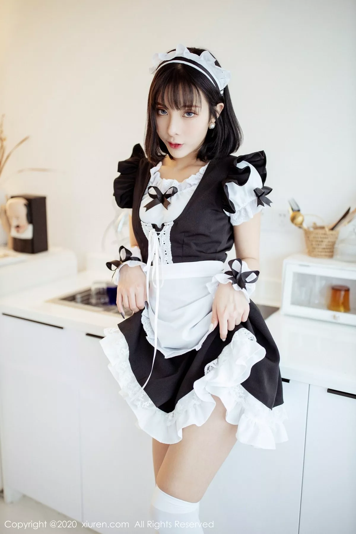 秀人集.com_[XiuRen秀人网]No.2008_嫩模陈小喵私房情趣女仆装半脱蕾丝内裤秀翘臀极致诱惑写真64P