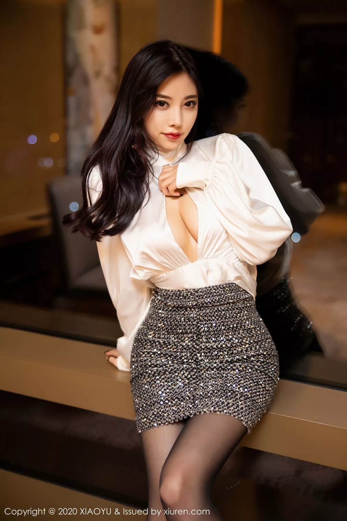 秀人集.com_[XiaoYu画语界]Vol.282_女神杨晨晨sugar澳门旅拍白衬衣职业装配黑丝袜魅惑写真106P