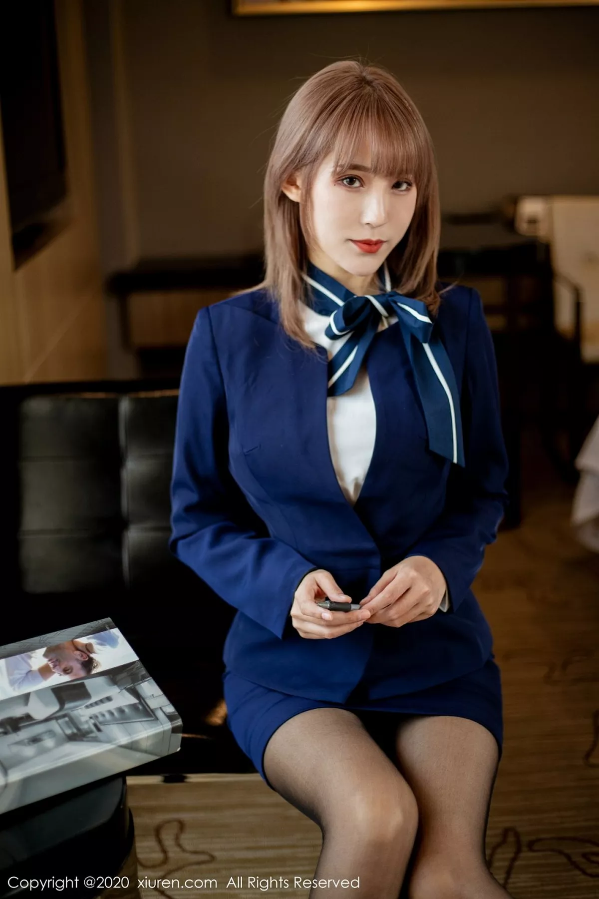 秀人集.com_[XiuRen秀人网]No.2224_嫩模周慕汐fairy职场秘书OL主题开档黑丝裤袜极致魅惑写真60P