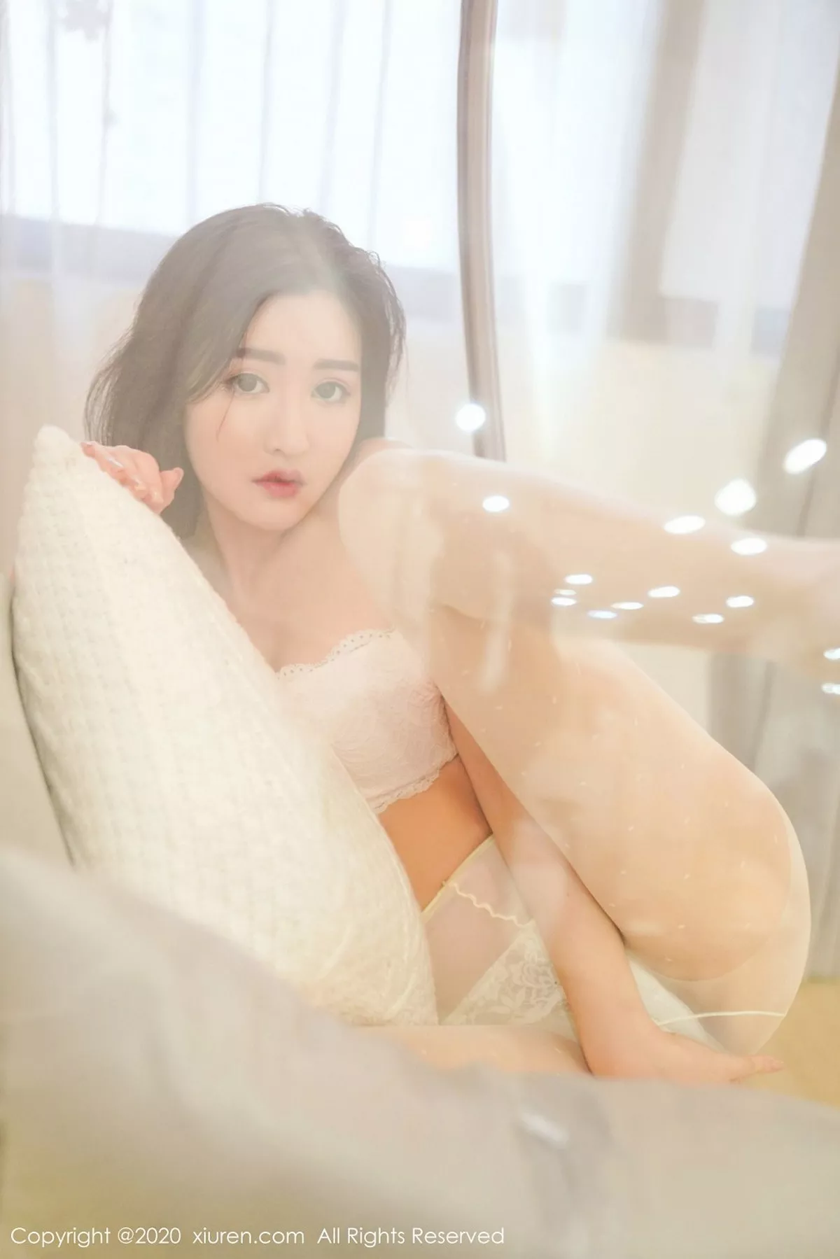 秀人集.com_[XiuRen秀人网]No.2233_嫩模沈梦瑶私房白色丝袜主题白色蕾丝内衣配超薄肉丝极致魅惑写真54P