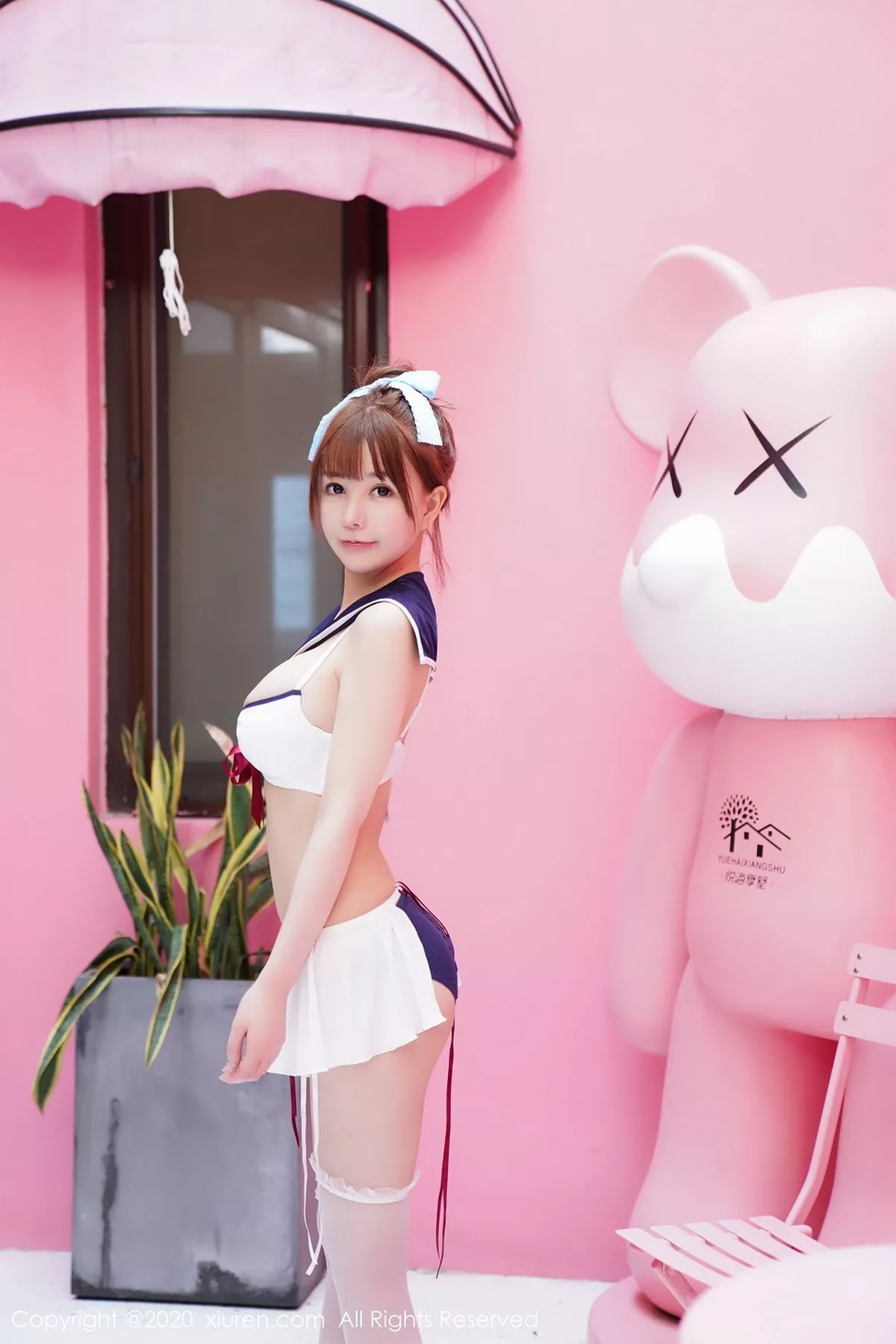 秀人集.com_[XiuRen秀人网]No.2243_嫩模UU酱水手服内衣主题户外半脱露傲人豪乳极致诱惑写真37P