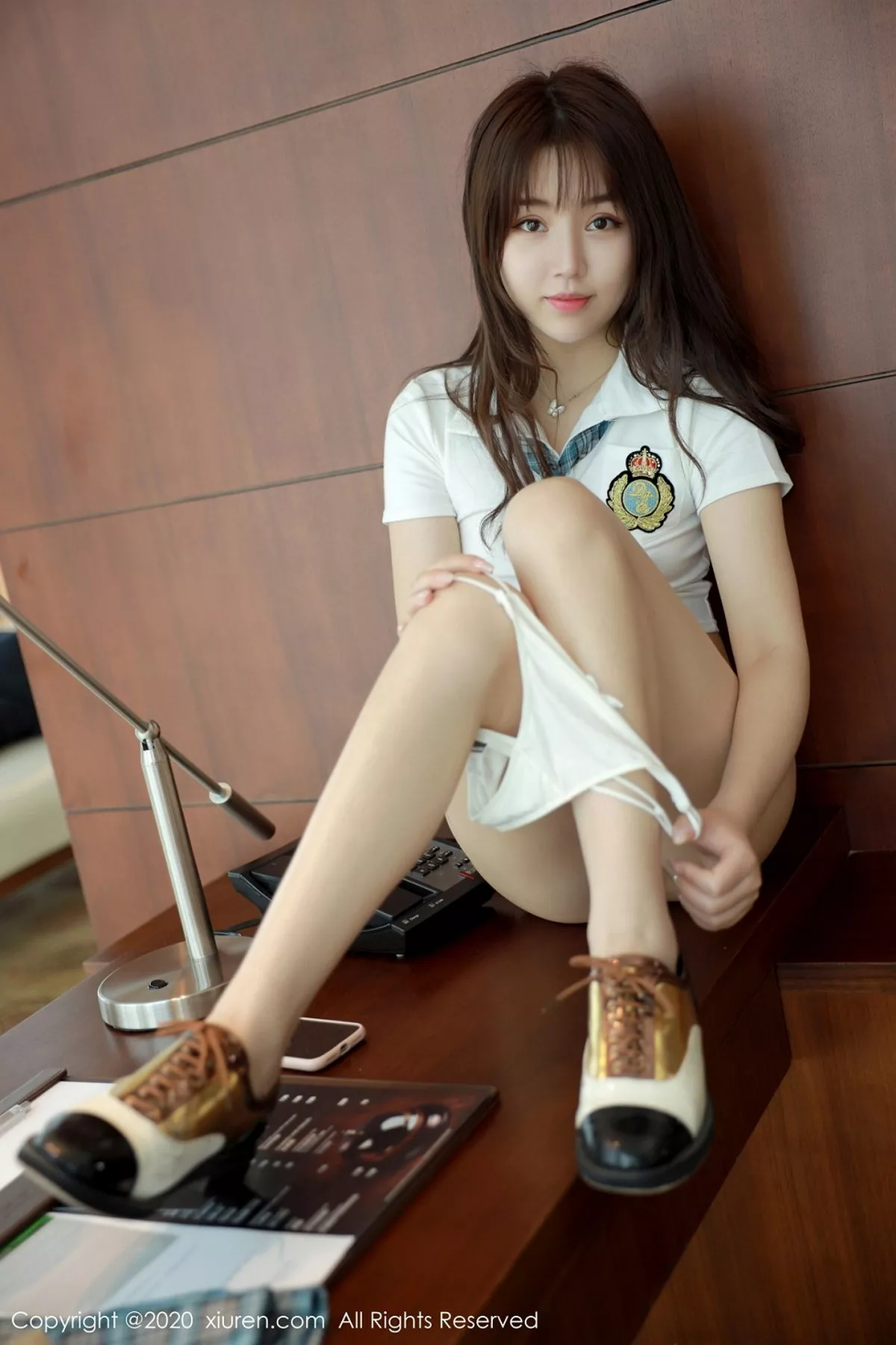 秀人集.com_[XiuRen秀人网]No.2291_嫩模梦梵经典JK少女制服主题半脱短裙露性感内裤翘臀诱惑写真52P