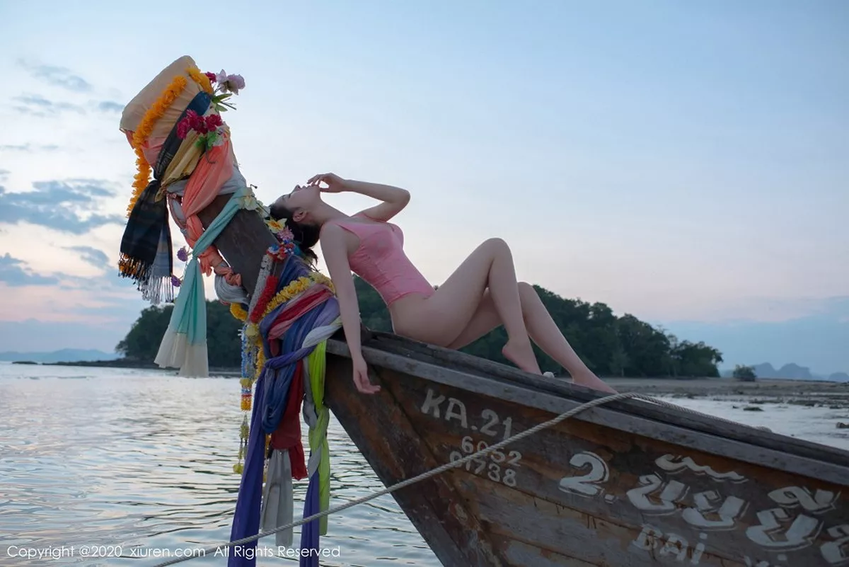 秀人集.com_[XiuRen秀人网]No.2340_嫩模沈梦瑶泰国甲米海边主题粉红色蕾丝内衣秀火辣身材诱惑写真78P