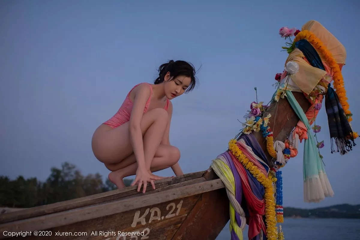 秀人集.com_[XiuRen秀人网]No.2340_嫩模沈梦瑶泰国甲米海边主题粉红色蕾丝内衣秀火辣身材诱惑写真78P