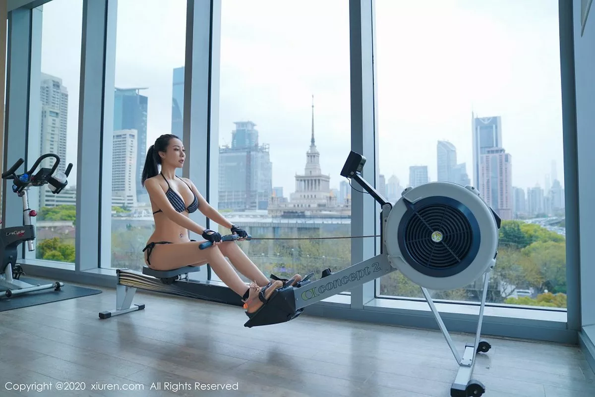 秀人集.com_[XiuRen秀人网]No.2264_性感御姐果儿Victoria健身房主题+浴室大尺度全裸极致诱惑写真62P