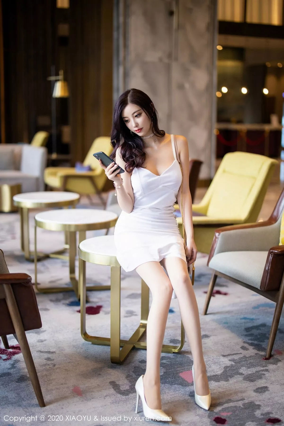 秀人集.com_[XiaoYu画语界]Vol.331_女神杨晨晨sugar私房白色吊裙配肉丝裤袜妩媚诱惑写真67P