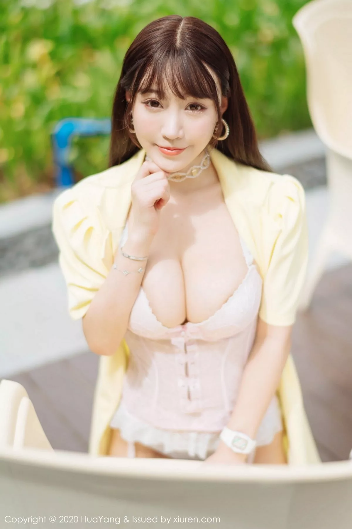 秀人集.com_[HuaYang花漾]Vol.261_女神朱可儿Flower三亚旅拍情趣内衣配蕾丝吊袜惹火诱惑写真53P