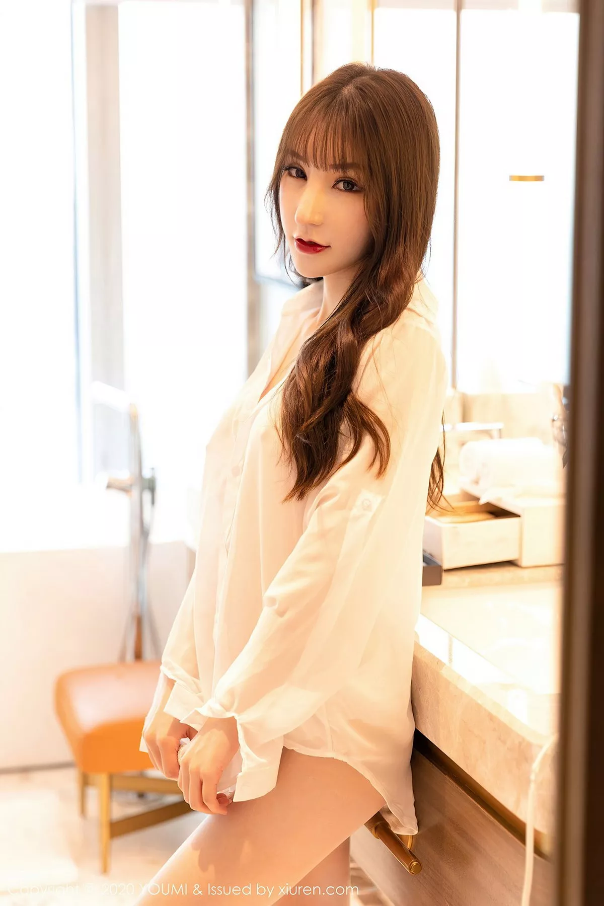 秀人集.com_[YouMi尤蜜荟]Vol.525_女神周于希Sandy酒店浴室真空白衬衣湿身秀火辣身材诱惑写真78P