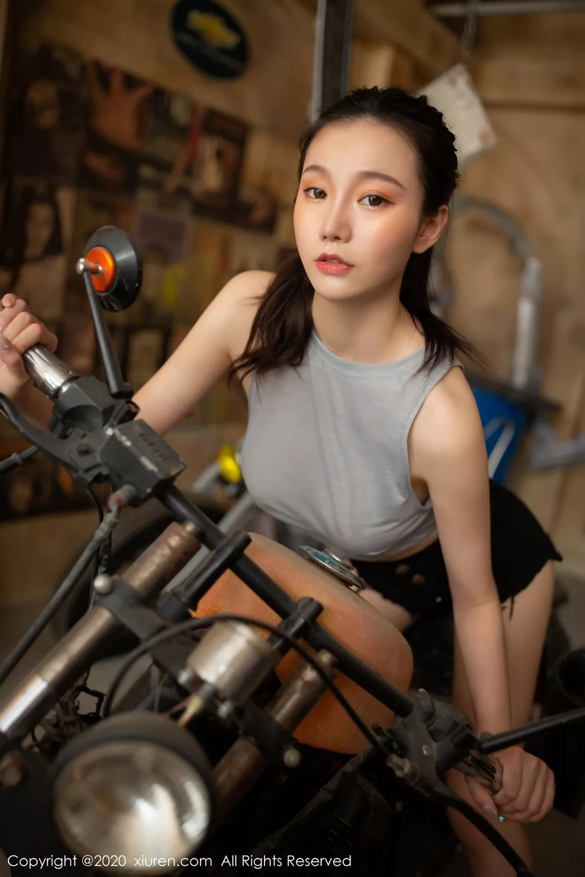 秀人集.com_[XiuRen秀人网]No.2493_嫩模安然Maleah汗湿修理工主题性感汗衫配黑色蕾丝内裤惹火写真73P