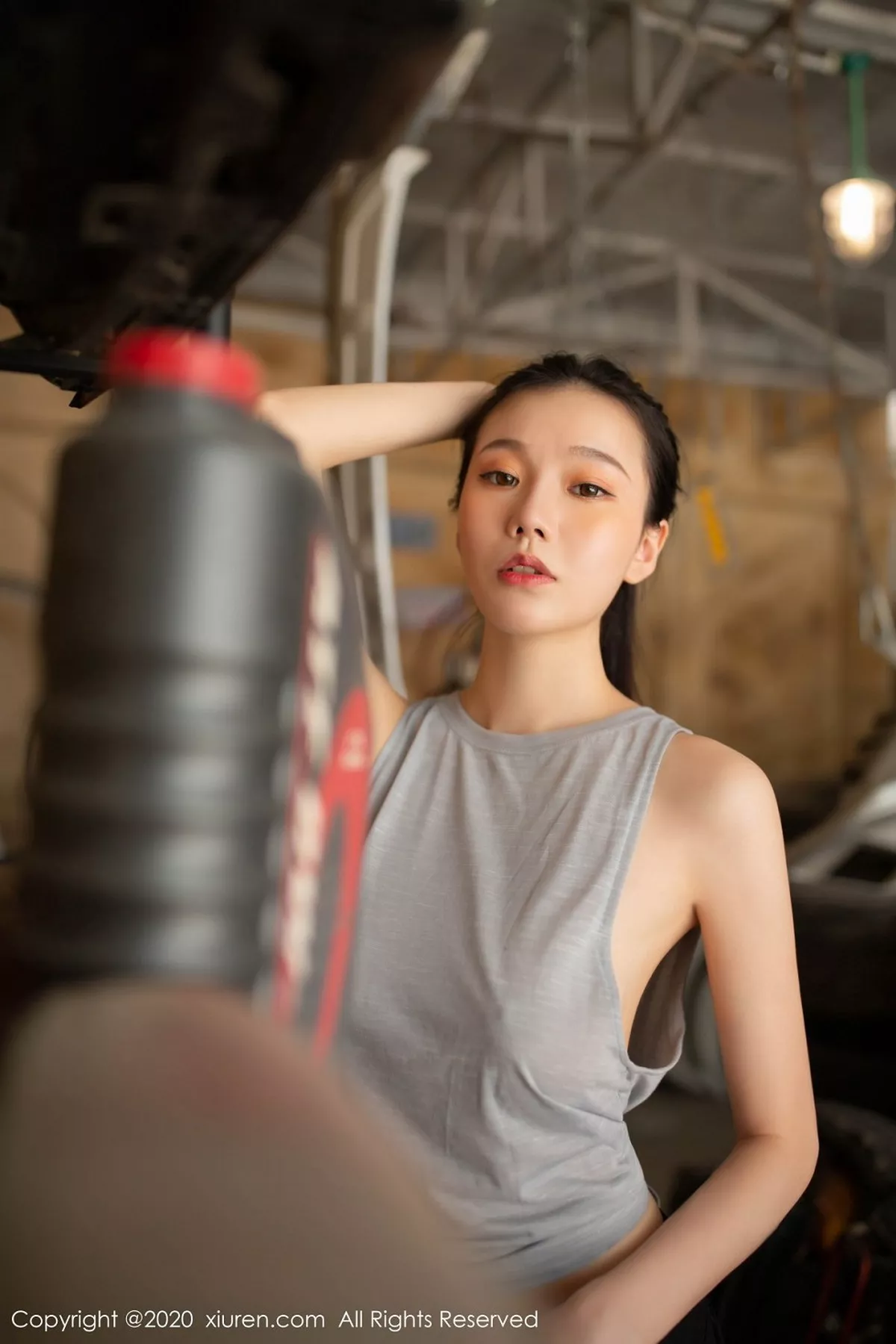 秀人集.com_[XiuRen秀人网]No.2493_嫩模安然Maleah汗湿修理工主题性感汗衫配黑色蕾丝内裤惹火写真73P