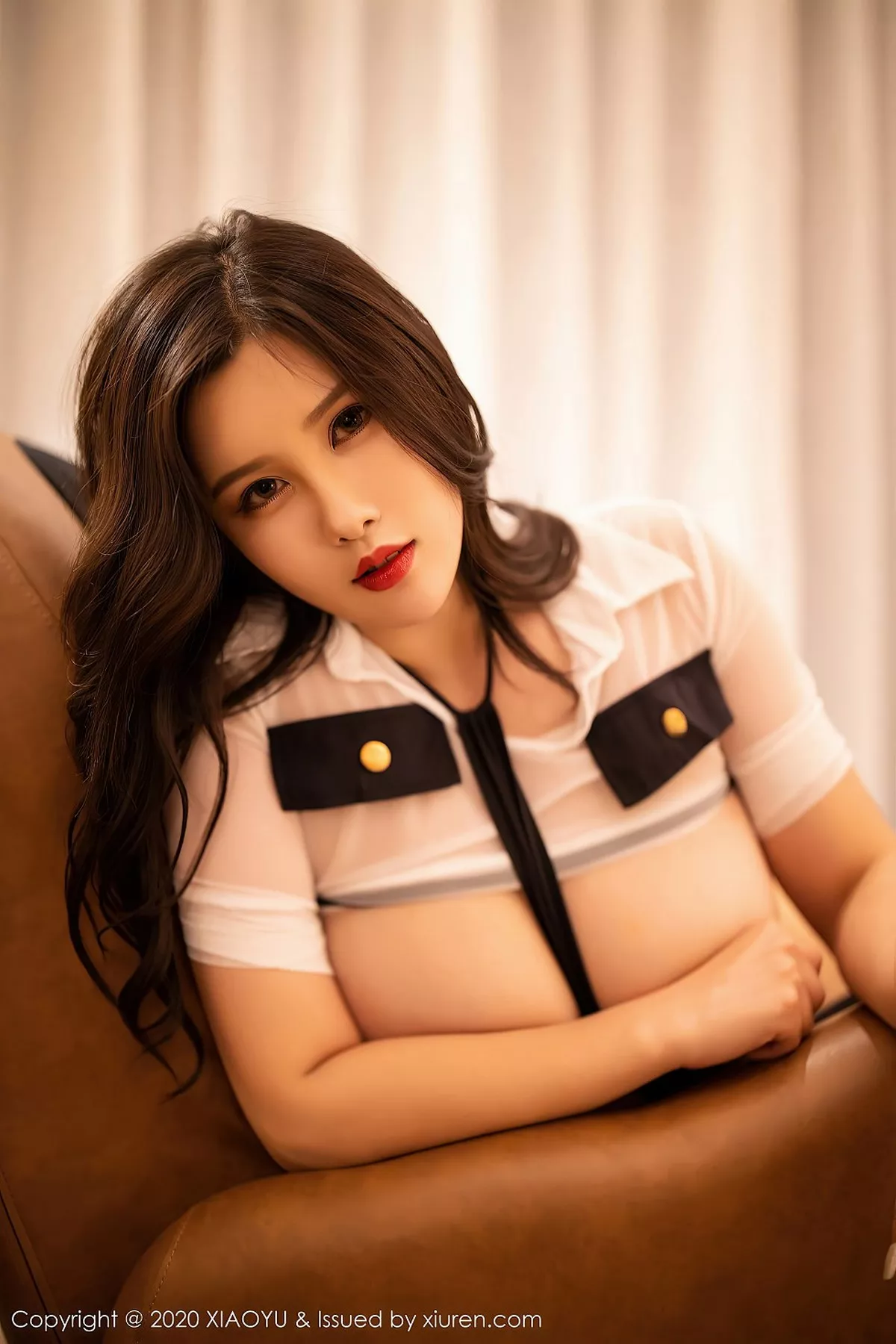 秀人集.com_[XiaoYu画语界]Vol.378_嫩模周思乔Betty私房情趣空乘制服配丁字裤火辣诱惑写真50P