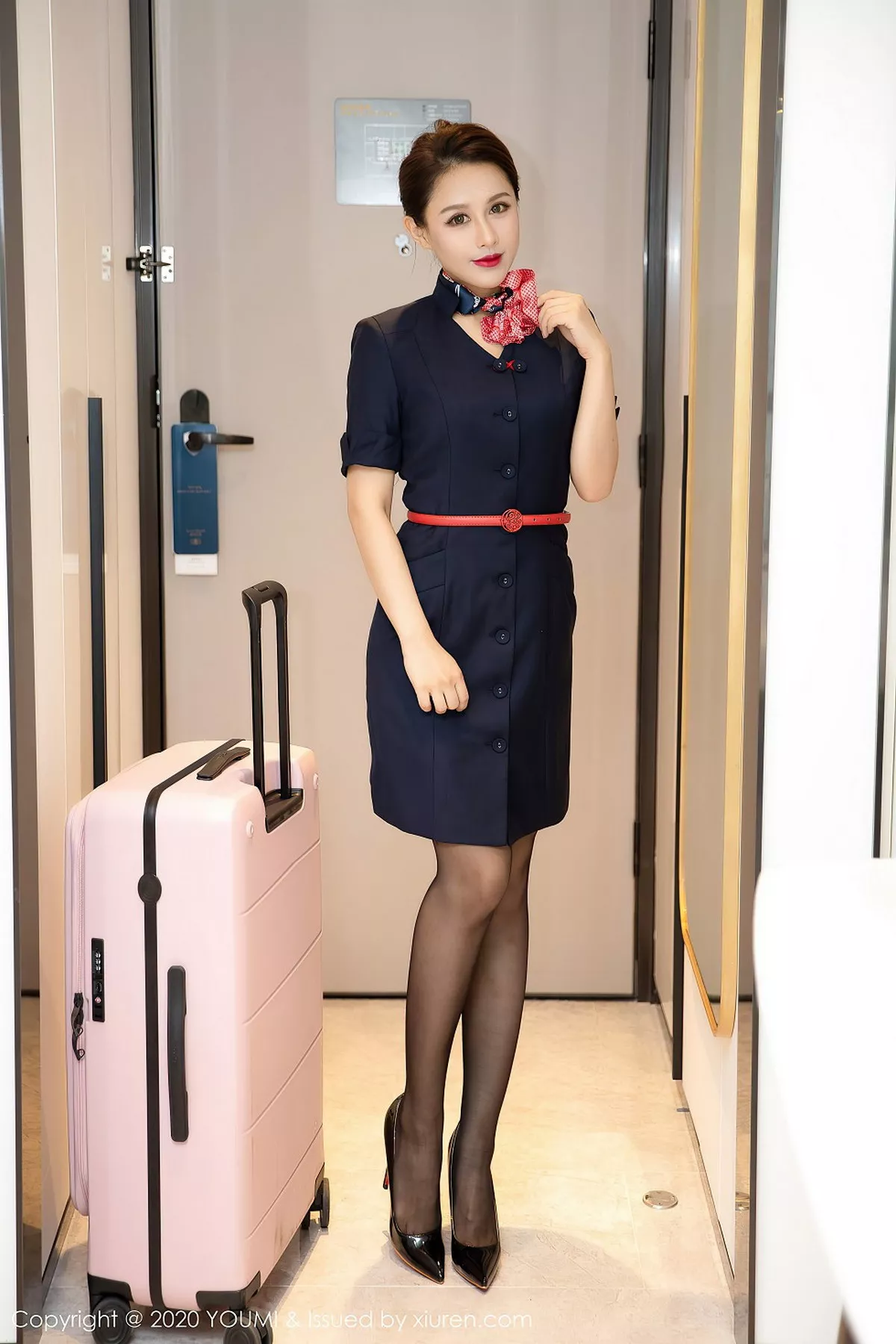 秀人集.com_[YouMi尤蜜荟]Vol.536_嫩模徐安安私房空乘制服配无内黑丝裤袜情趣捆绑诱惑写真56P