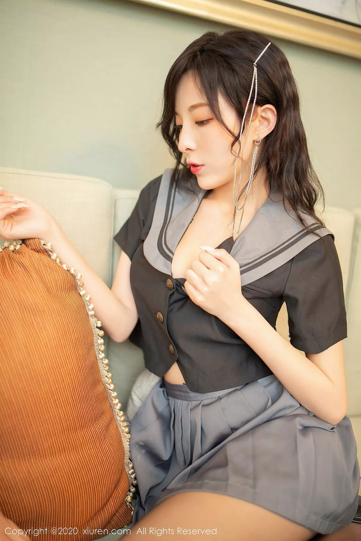 秀人集.com_[XiuRen秀人网]No.2626_模特合集师生剧情主题前传陈小喵＆陆萱萱性感姐妹花调情诱惑写真70P