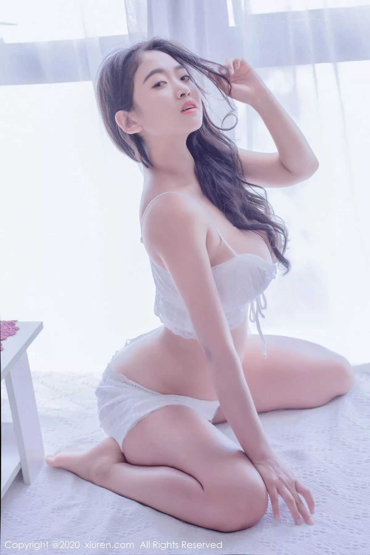 秀人集.com_[XiuRen秀人网]No.2821_嫩模舞媚歆私密熟女主题白色低胸内衣秀傲人豪乳诱惑写真60P