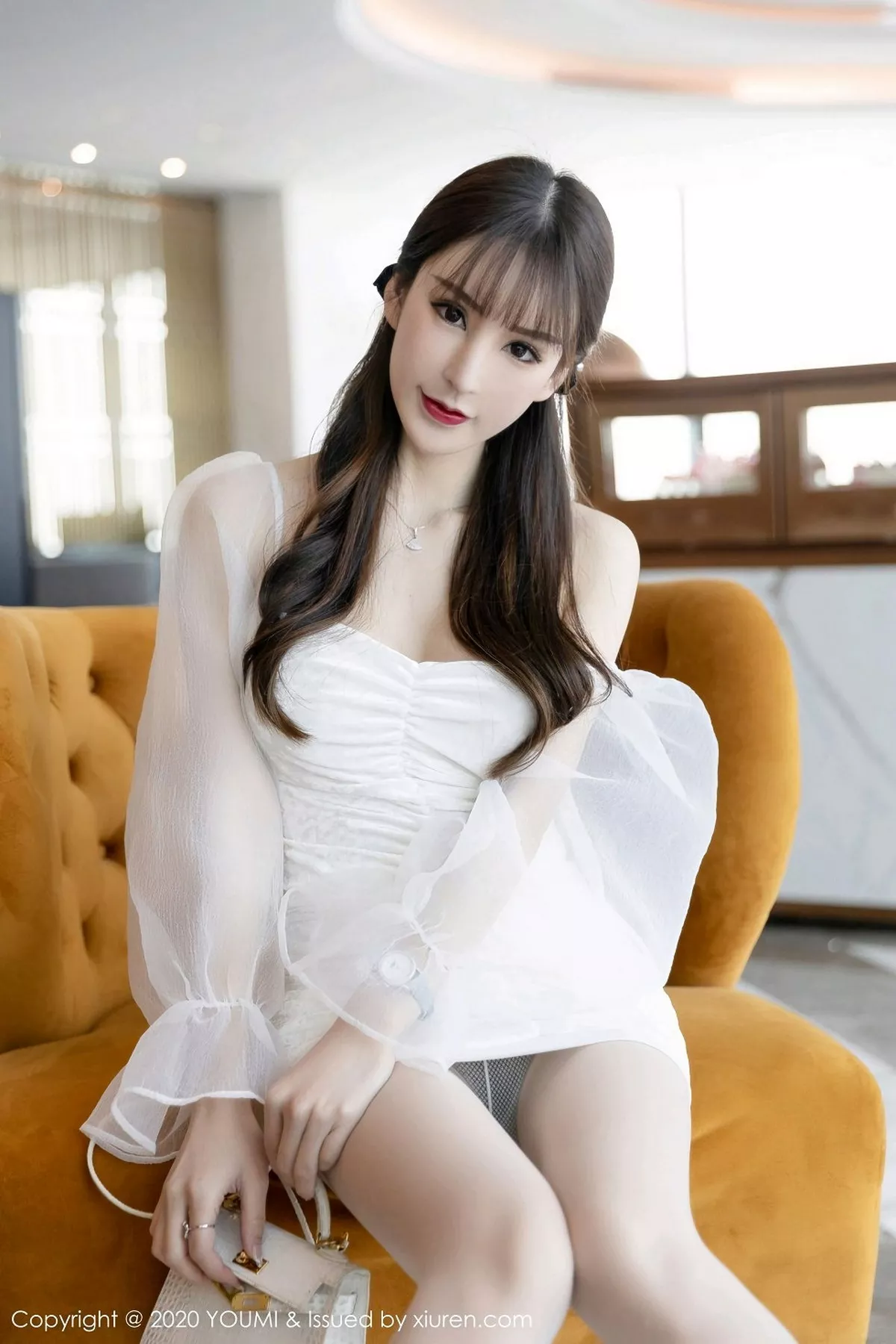 秀人集.com_[YouMi尤蜜荟]Vol.570_女神周于希Sandy洁白轻透服饰半脱秀豪乳翘臀撩人诱惑写真58P