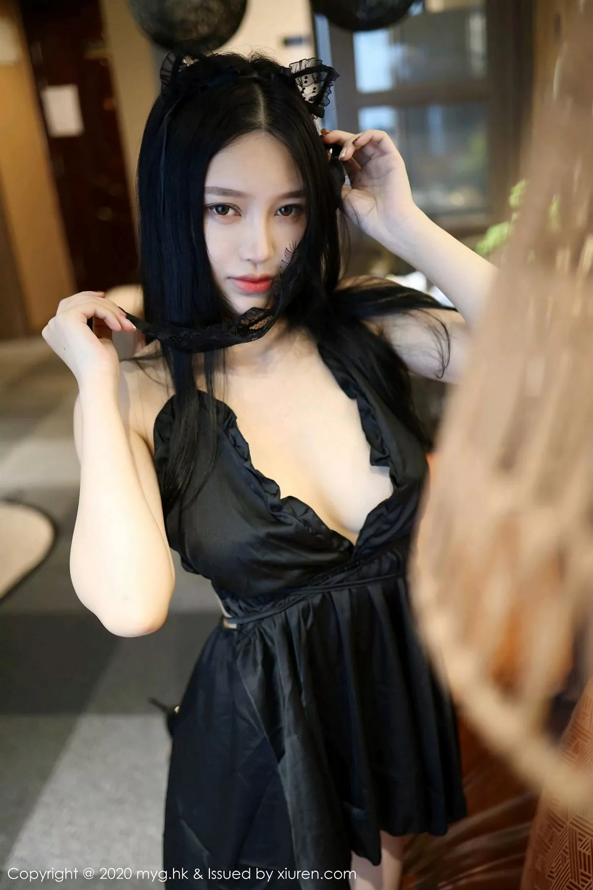 秀人集.com_[MyGirl美媛馆]Vol.457_女神唐琪儿神秘蒙面主题黑色低胸连身裙秀白嫩豪乳诱惑写真113P