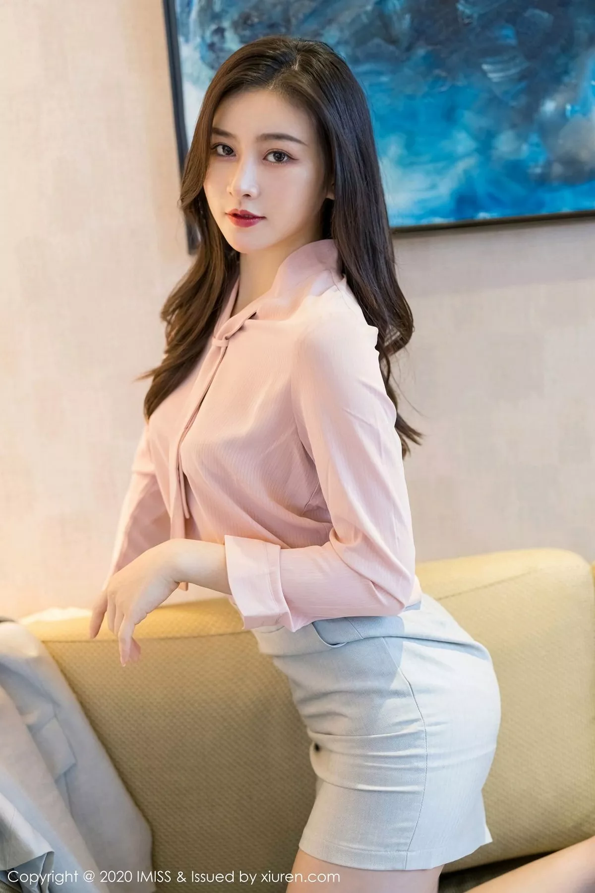 秀人集.com_[IMISS爱蜜社]Vol.538_气质美女Vanessa脱OL制服露性感内衣秀完美身材诱惑写真60P