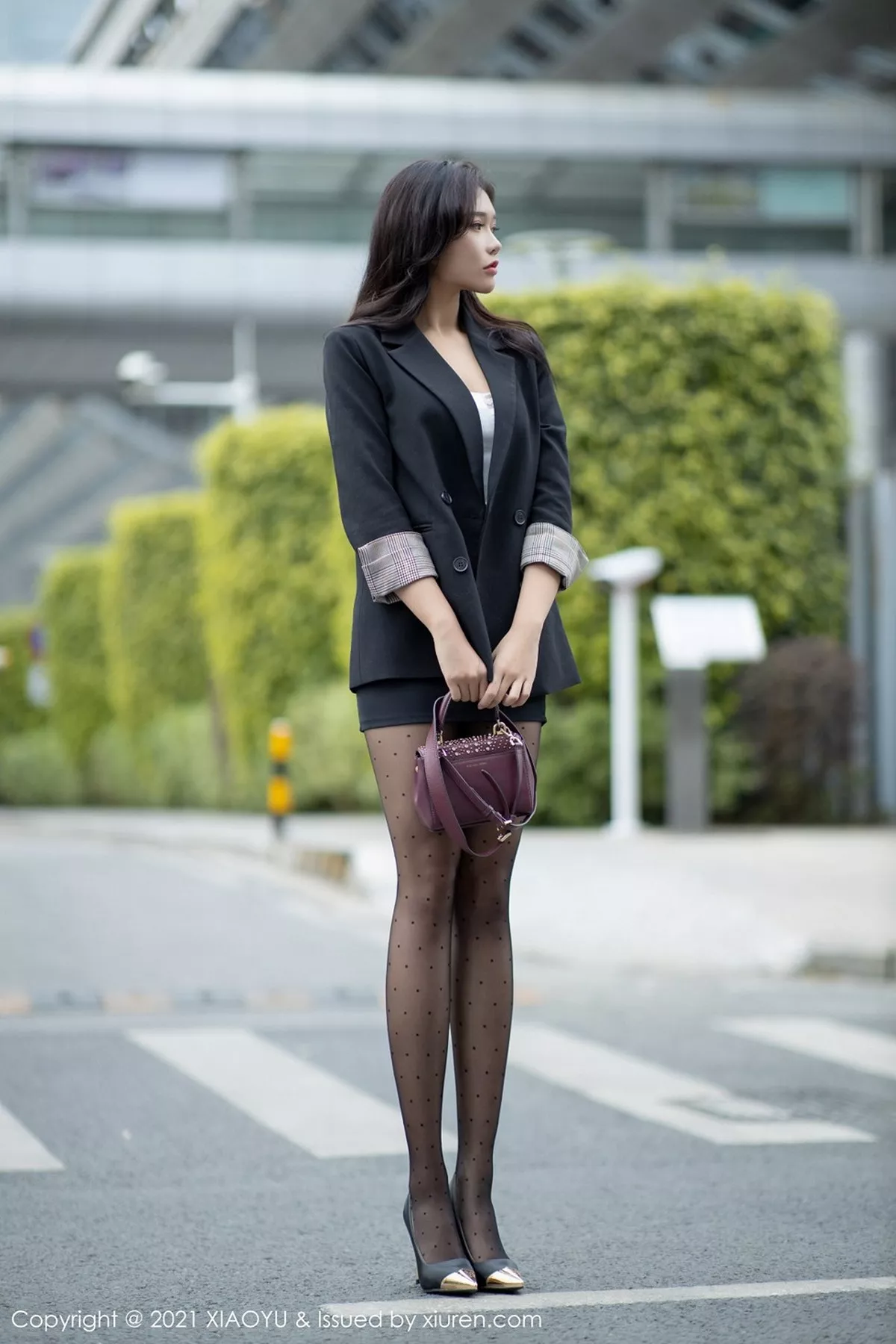 秀人集.com_[XiaoYu画语界]Vol.465_嫩模娜比黑色飒爽职场制服主题秀凹凸别致身材迷人诱惑写真80P