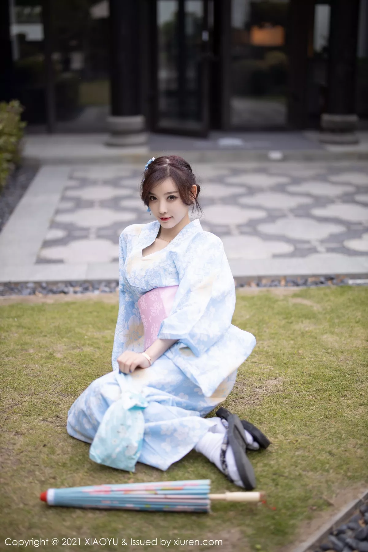 秀人集.com_[XiaoYu画语界]Vol.482_女神杨晨晨sugar厦门旅拍户外日式和服系列半脱撩人诱惑写真80P