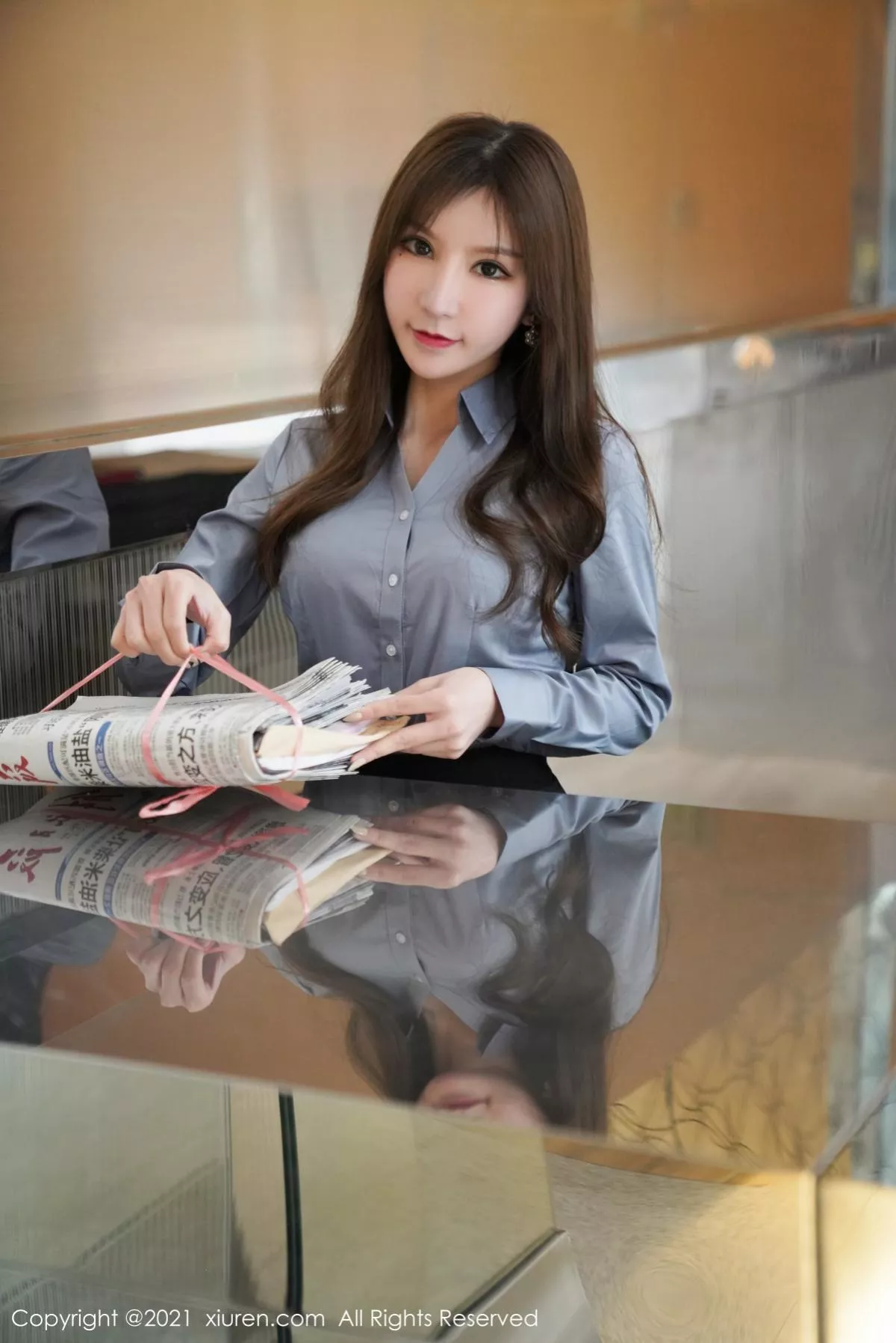 秀人集.com_[XiuRen秀人网]No.3187_嫩模周于希Sandy消防培训主题性感黑短裙下超薄黑丝裤袜魅惑写真50P