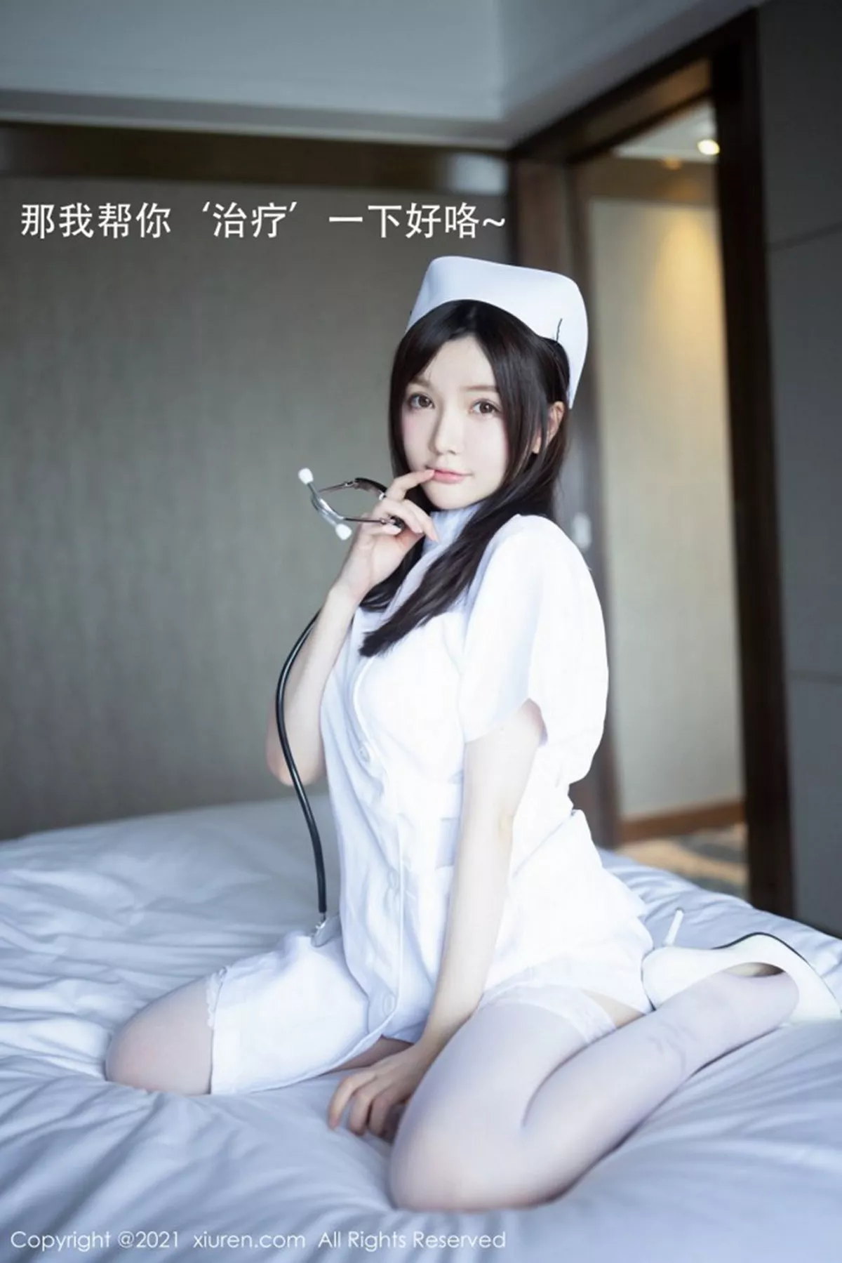 秀人集.com_[XiuRen秀人网]No.3114_女神糯美子Mini洁白护士制服主题私房蕾丝内衣秀豪乳翘臀诱惑写真54P