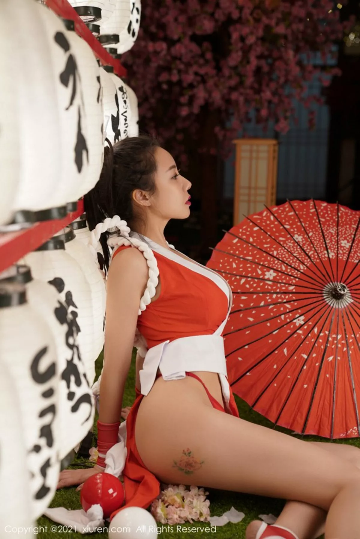 秀人集.com_[XiuRen秀人网]No.3126_性感御姐果儿Victoria江浙沪旅拍不知火舞主题秀火辣身材诱惑写真44P