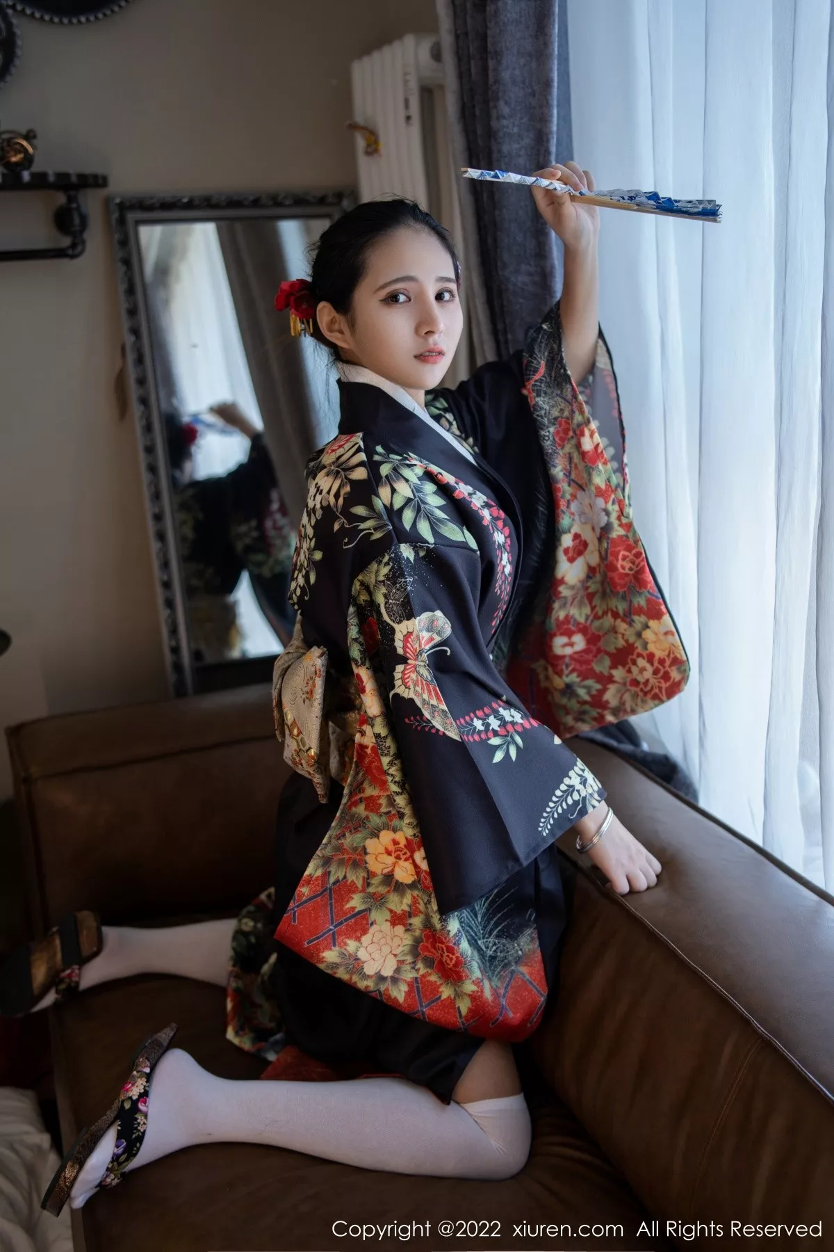 秀人集.com_[XiuRen秀人网]No.5309_模特久久Aimee日系居家和服半脱露白色抹胸内衣秀豪乳诱惑写真62P