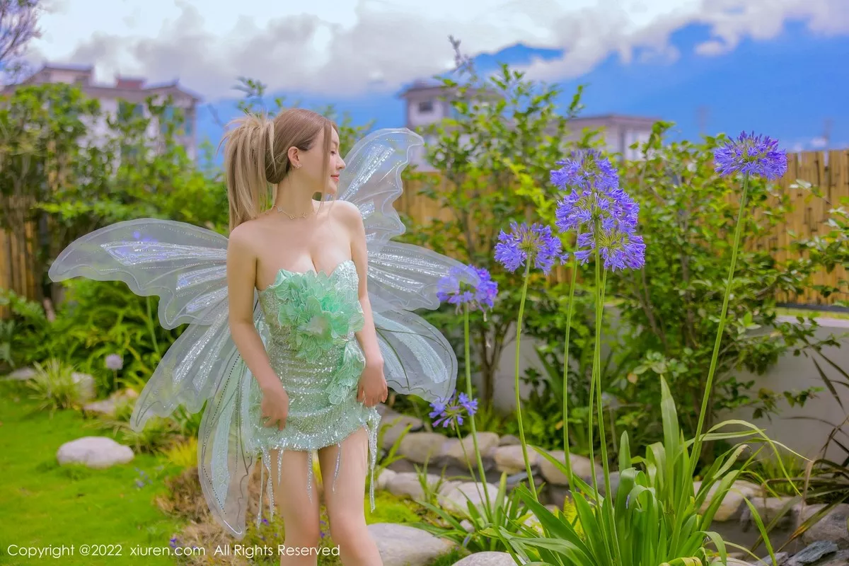 秀人集.com_[XiuRen秀人网]No.5382_女神朱可儿Flora大理旅拍绿色精灵服饰低胸秀傲人豪乳诱惑写真68P