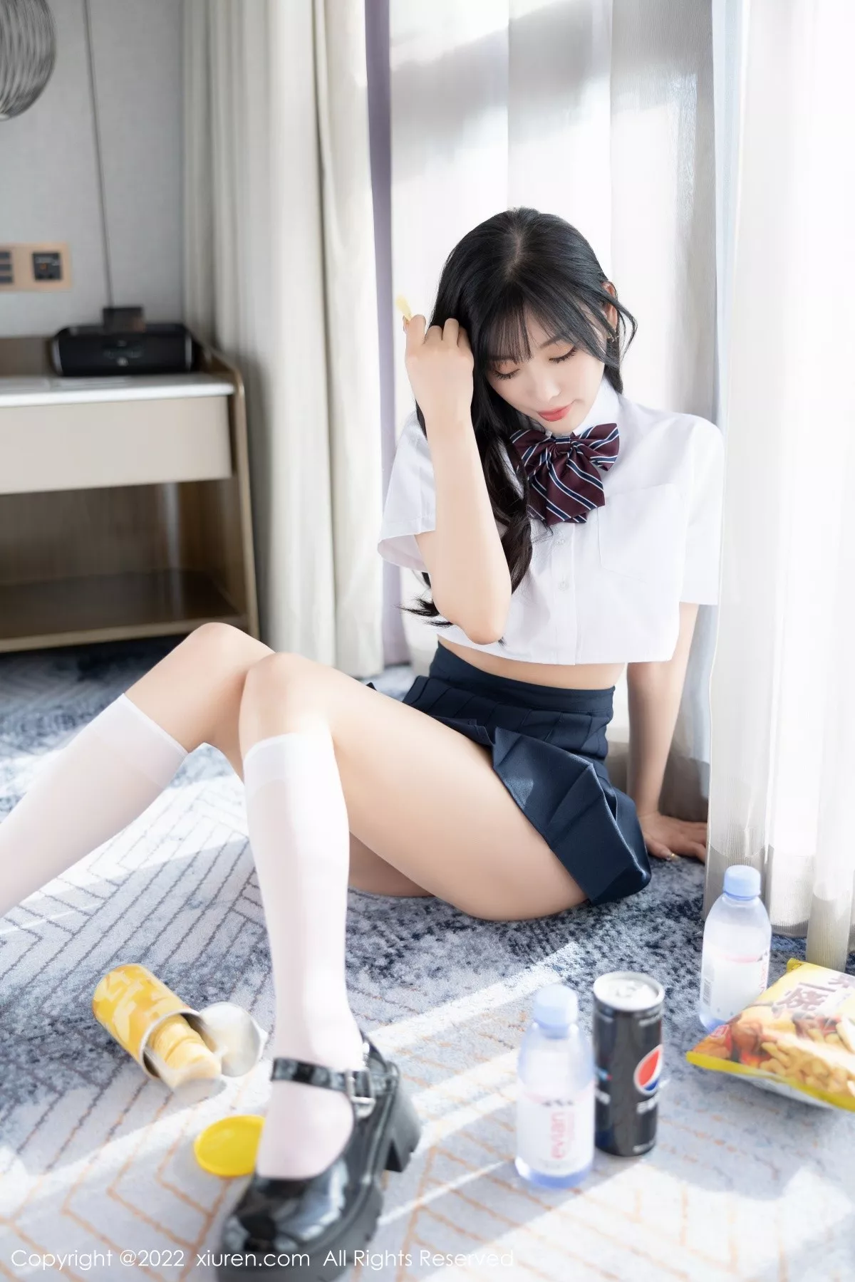 秀人集.com_[XiuRen秀人网]No.5338_女神杨晨晨Yome清爽学妹制服露蕾丝内衣秀完美身材诱惑写真82P