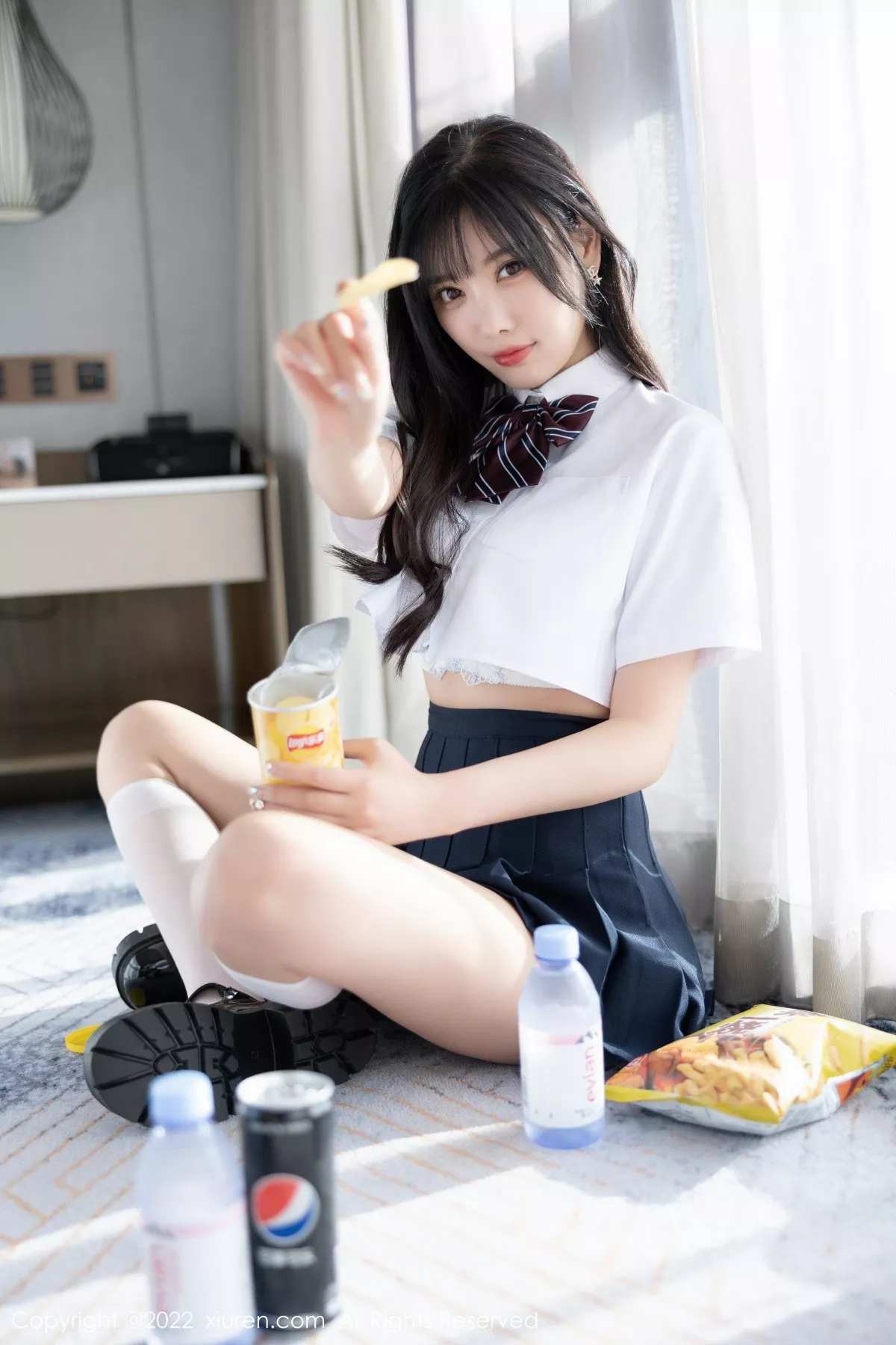 秀人集.com_[XiuRen秀人网]No.5338_女神杨晨晨Yome清爽学妹制服露蕾丝内衣秀完美身材诱惑写真82P