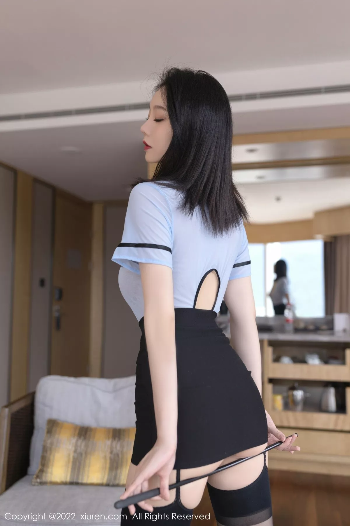 秀人集.com_[XiuRen秀人网]No.5516_模特安然anran教师角色装扮淡蓝轻透连体衣秀翘臀美腿诱惑写真81P