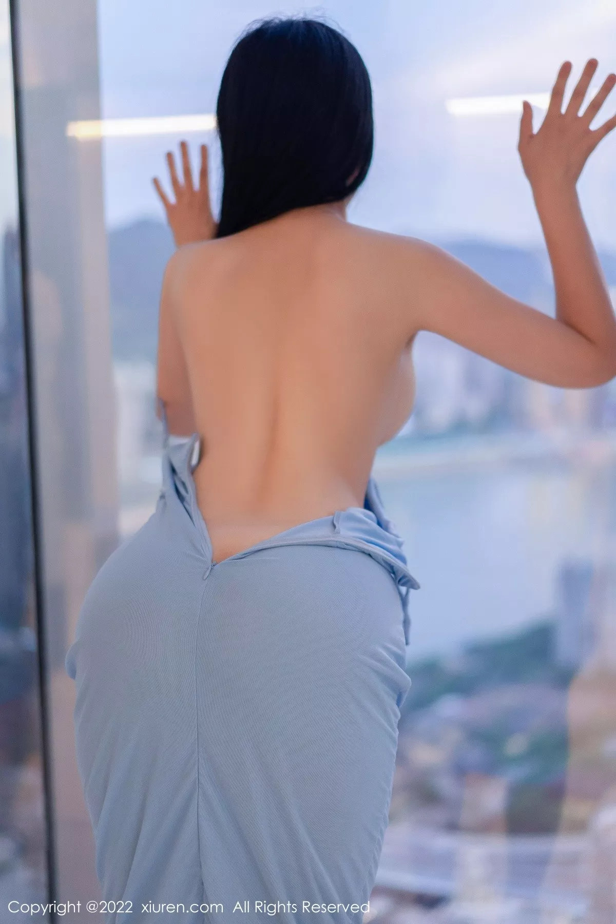 秀人集.com_[XiuRen秀人网]No.5550_女神刘钰儿私房性感淡蓝色吊带长裙万种风情万种妩媚诱惑写真64P