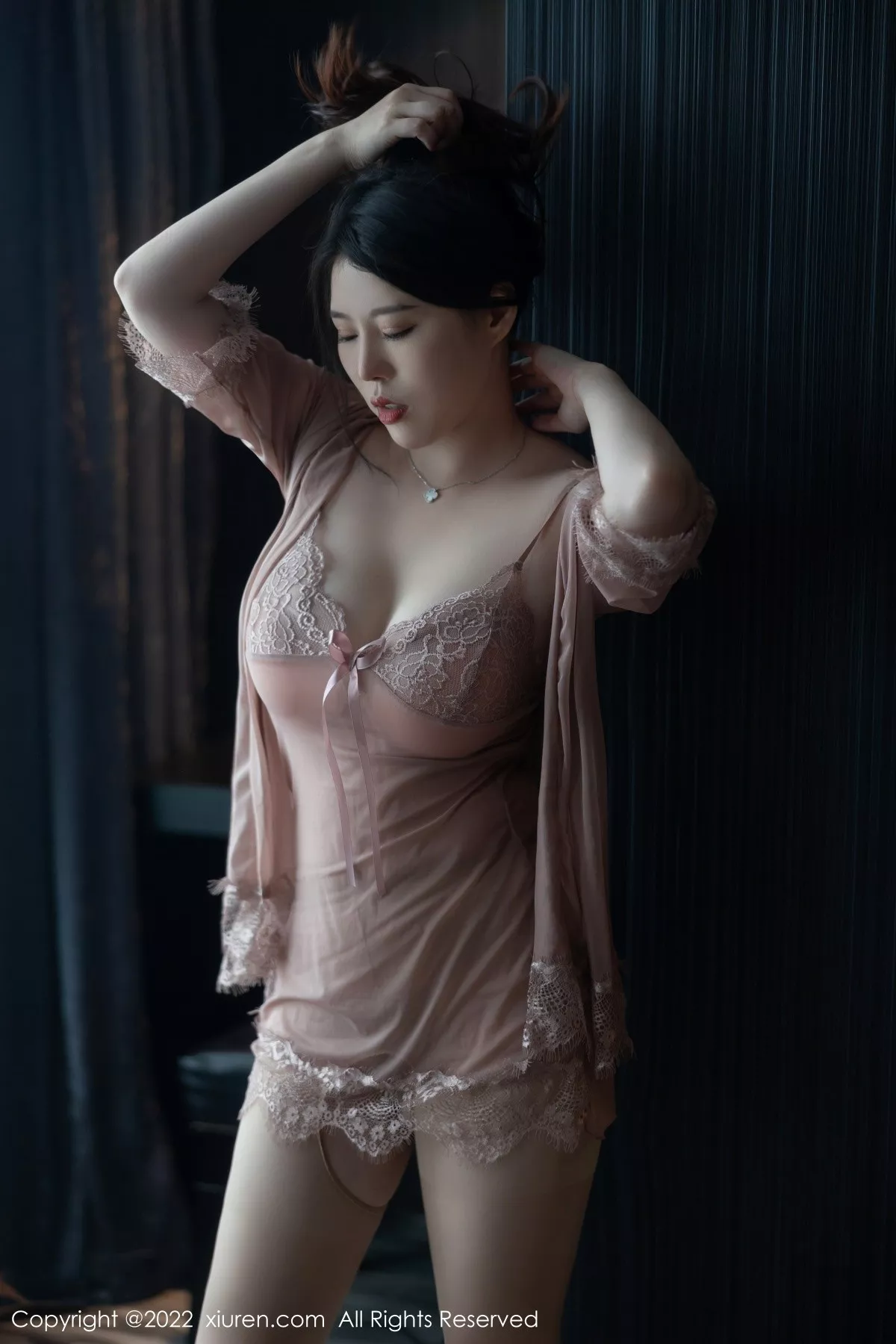 秀人集.com_[XiuRen秀人网]No.5641_模特白茹雪性感浅色薄纱睡衣服配超薄肉丝秀惹火身材诱惑写真75P