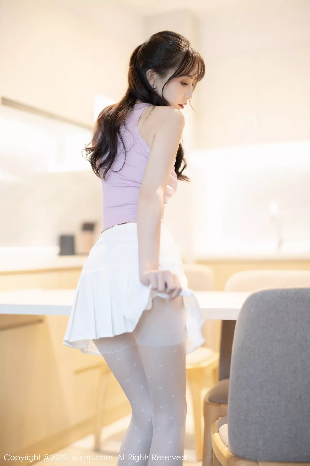秀人集.com_[XiuRen秀人网]No.5622_模特林星阑性感淡紫真空上衣配白短裙秀曼妙身姿迷人诱惑写真82P