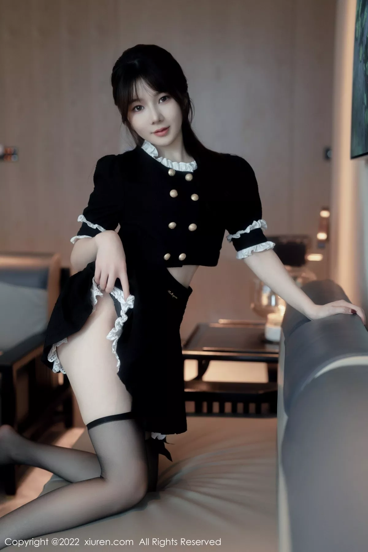 秀人集.com_[XiuRen秀人网]No.5626_模特婠婠么脱黑色短款连衣裙露性感黑色内衣秀曼妙身材诱惑写真64P