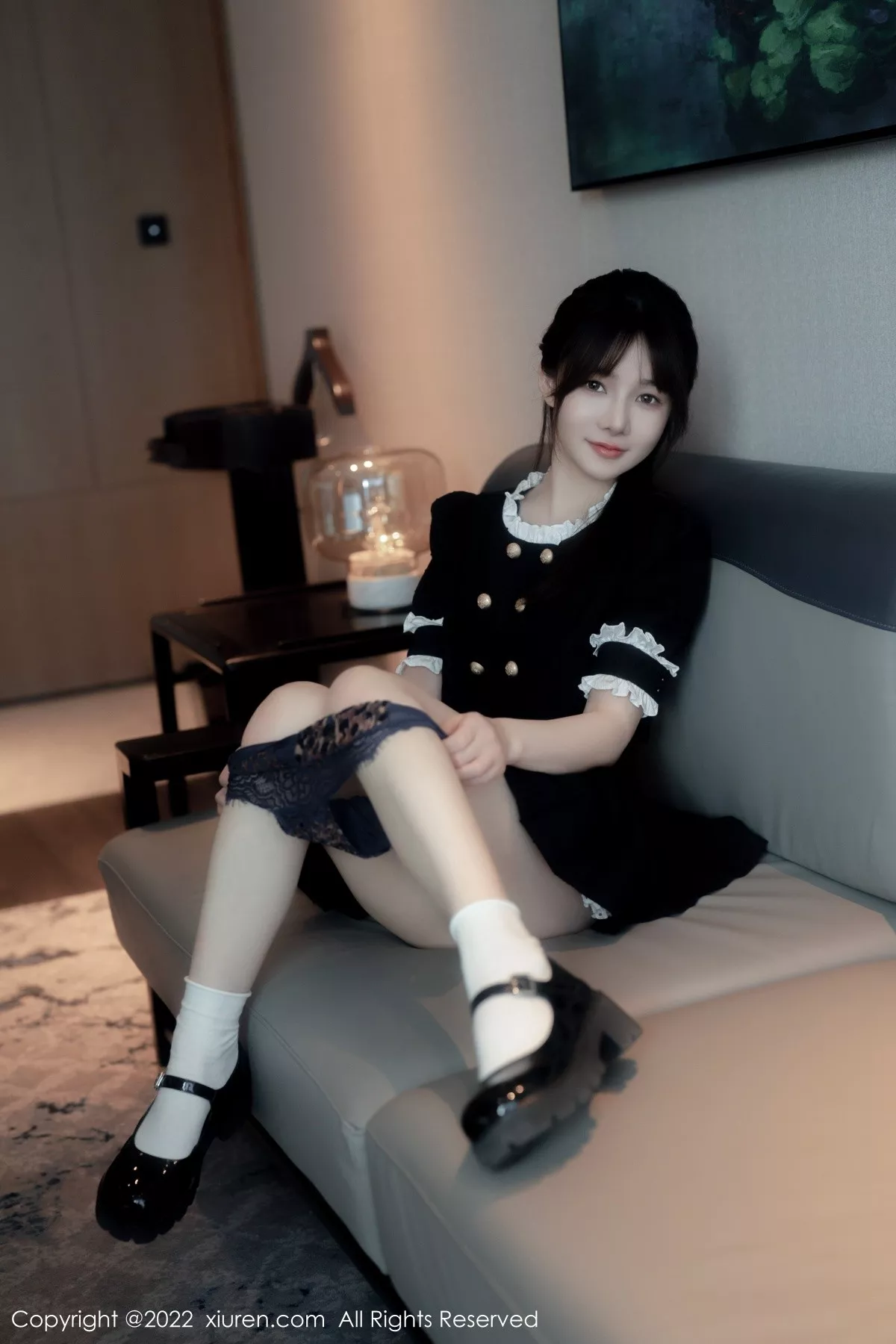 秀人集.com_[XiuRen秀人网]No.5626_模特婠婠么脱黑色短款连衣裙露性感黑色内衣秀曼妙身材诱惑写真64P