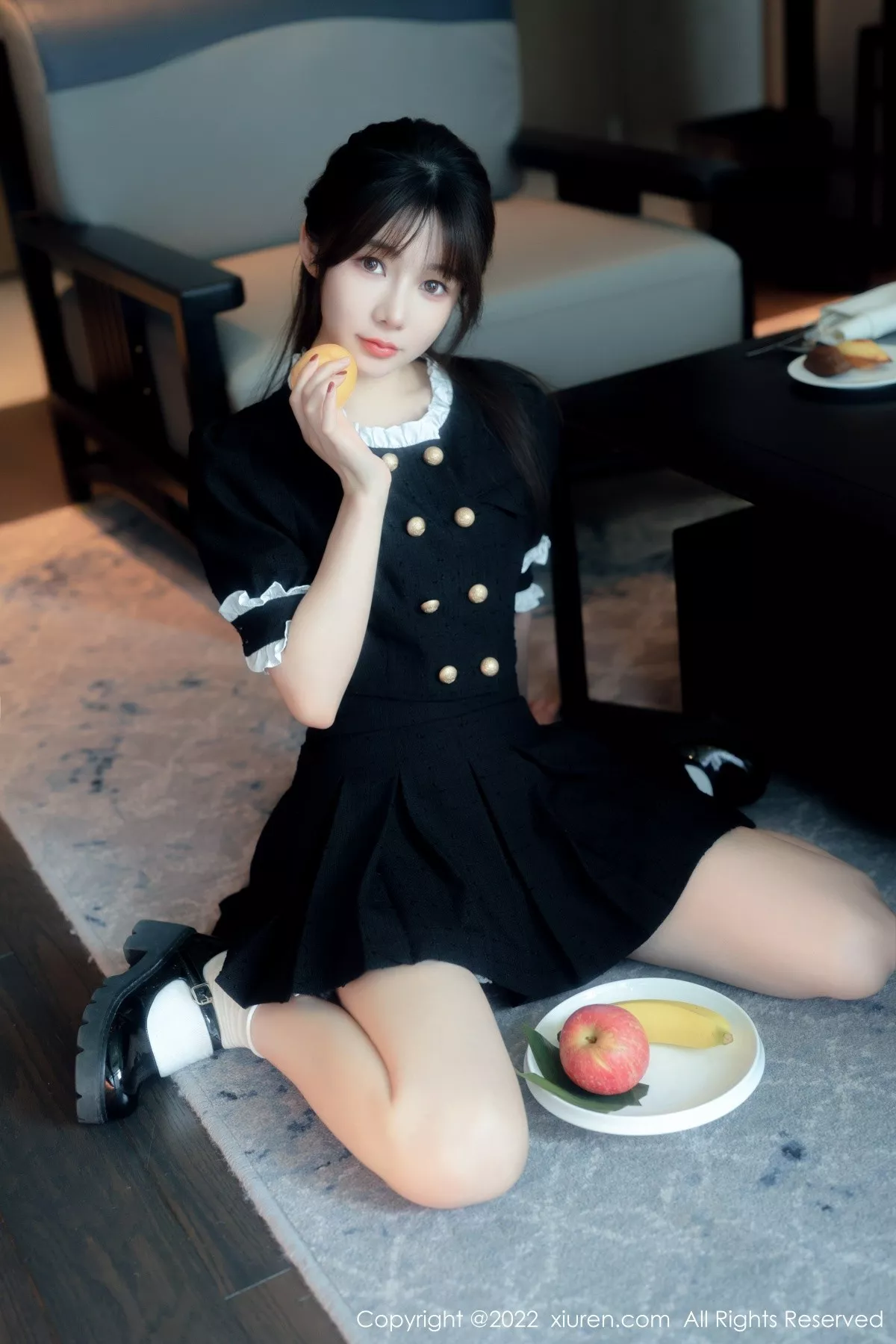 秀人集.com_[XiuRen秀人网]No.5626_模特婠婠么脱黑色短款连衣裙露性感黑色内衣秀曼妙身材诱惑写真64P